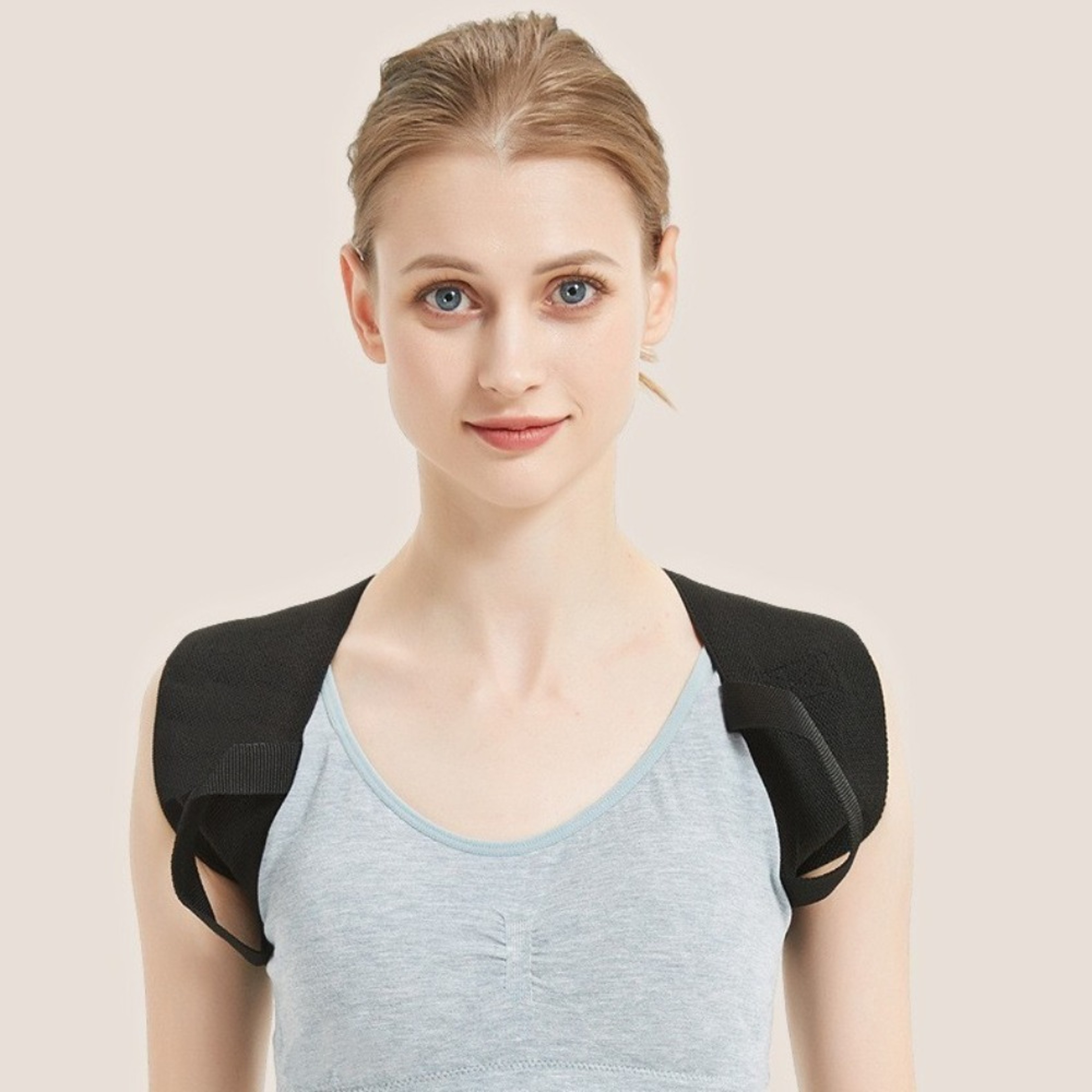 Open Shoulder Spine Support Belt, Adjustable Adult Corrective Clavicle and Humpback Prevention – view 4