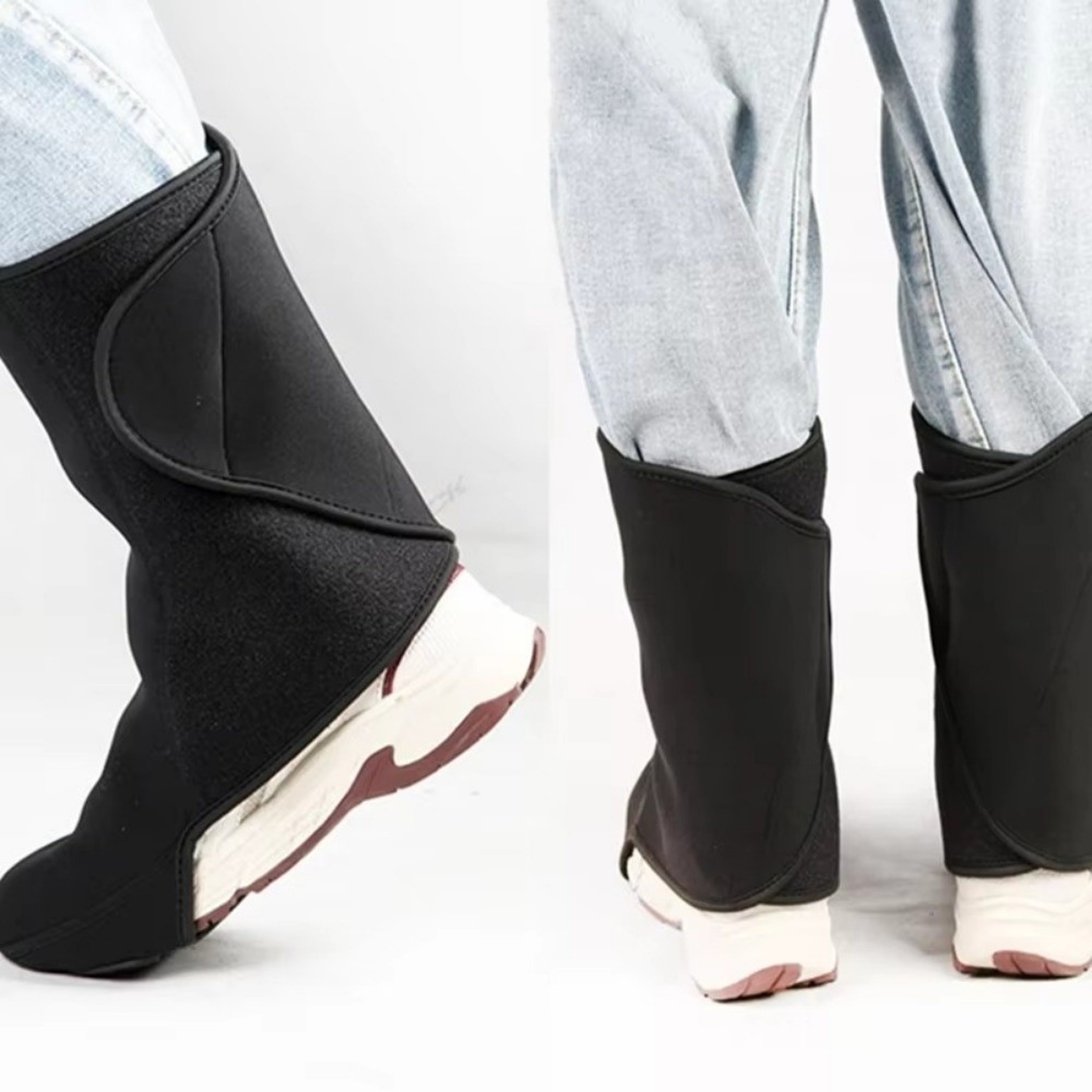 Waterproof Winter Ankle Protector, Windproof Sports Foot Gear, Low Gaiter for Motorcycle Riding and Skiing – view 2