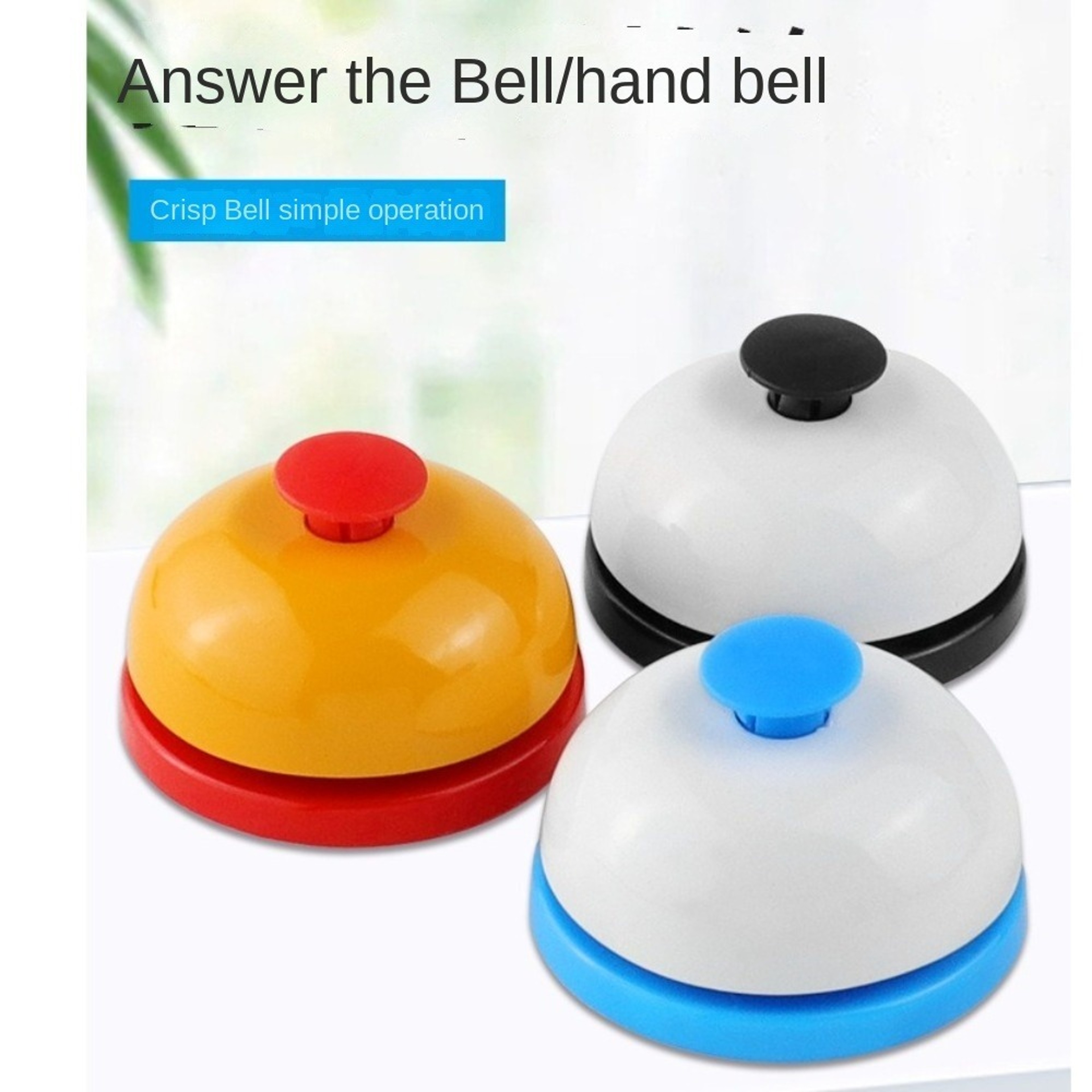 Delicate Metal Hand Bell, Durable Pet Training Answering Bell, Table Game Accessories – view 5