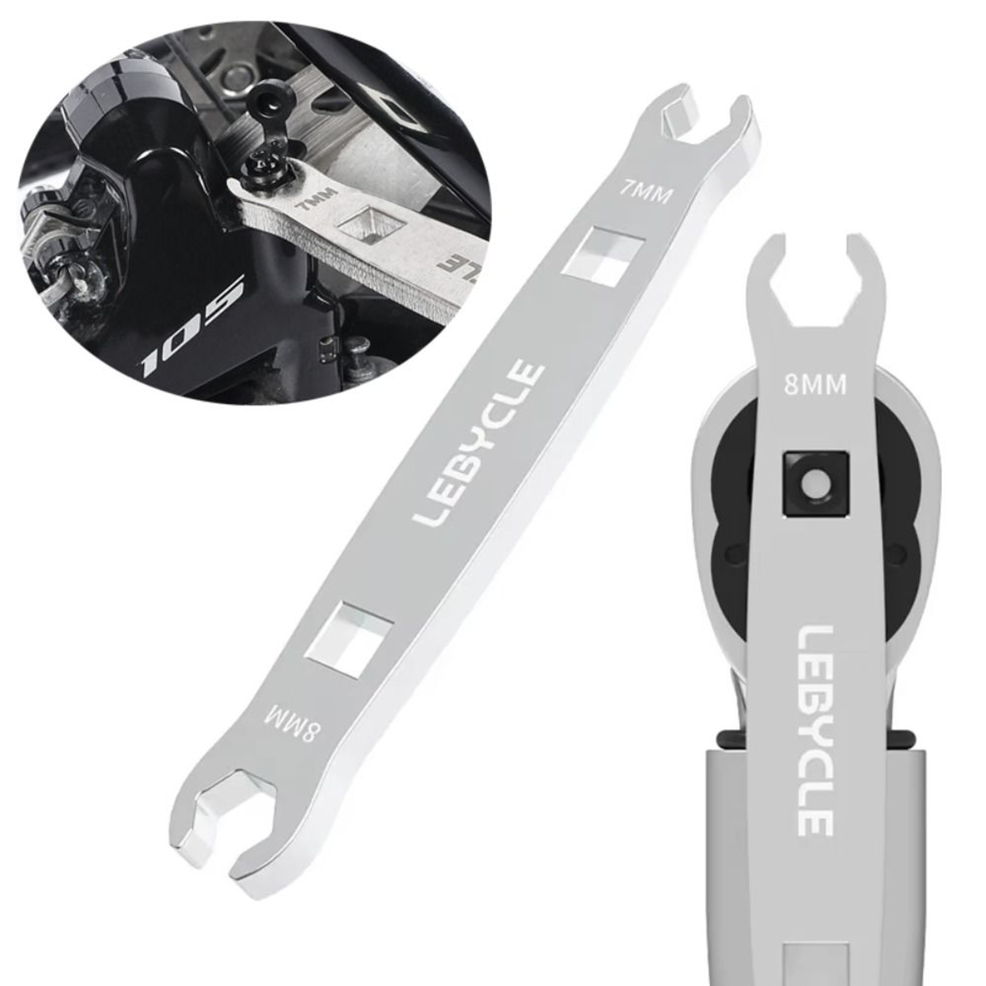 Portable High Hardness Open Steel Bicycle Repair Wrench, Oil Pipe Screw Wrench – view 5