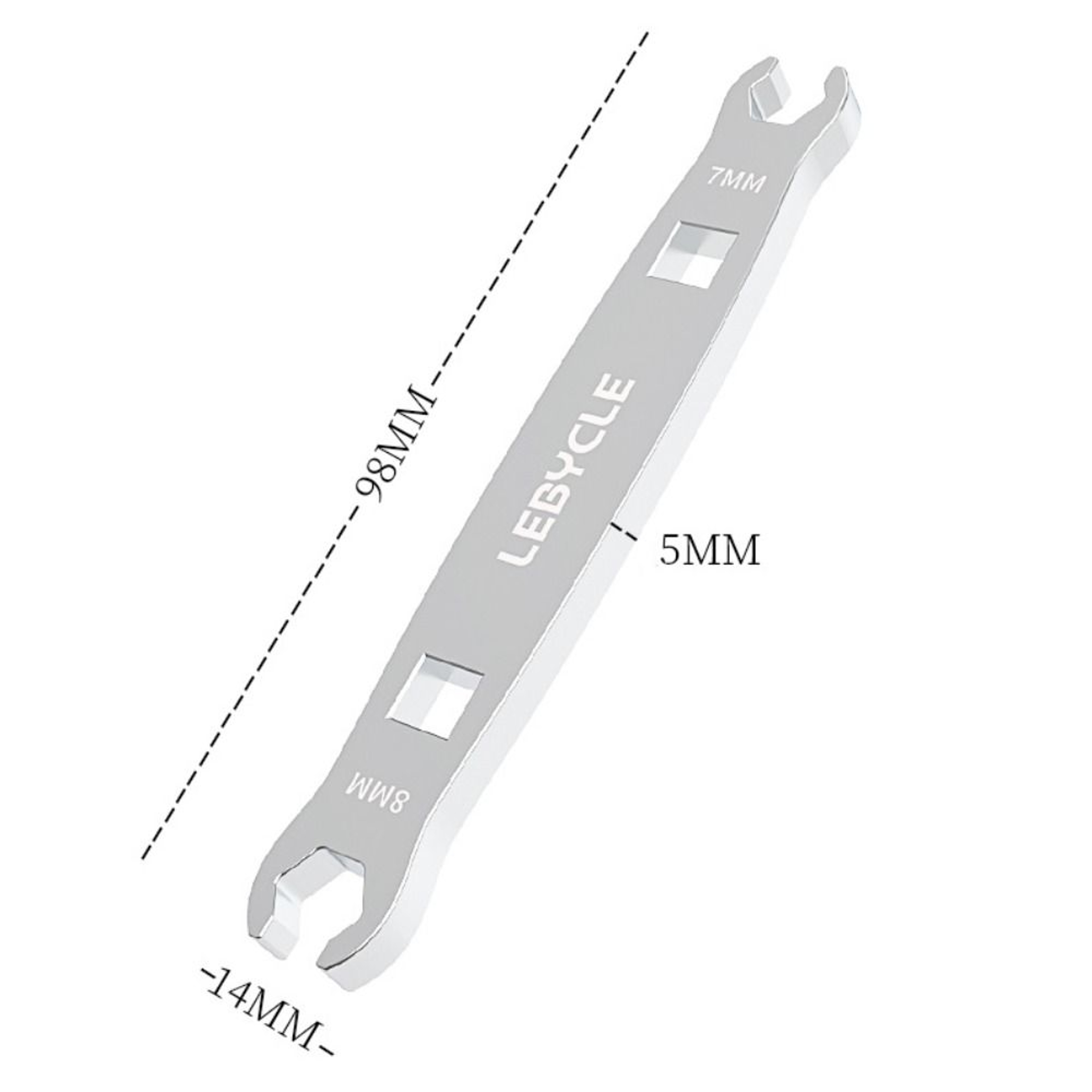 Portable High Hardness Open Steel Bicycle Repair Wrench, Oil Pipe Screw Wrench – view 6