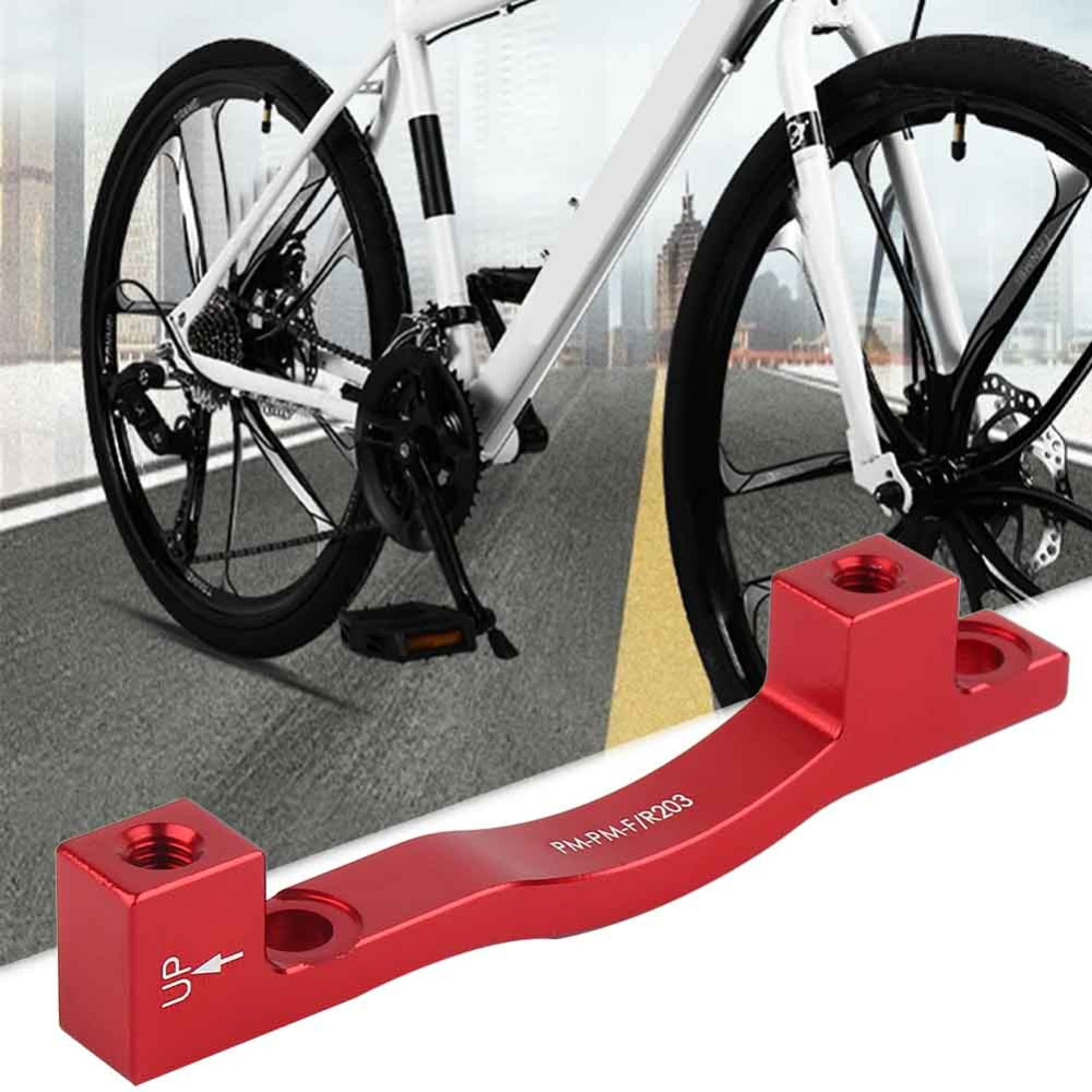 Aluminum Alloy Bicycle Disc Brake Mount Adapter, Accessories with Bolts for Gear Parts – view 4