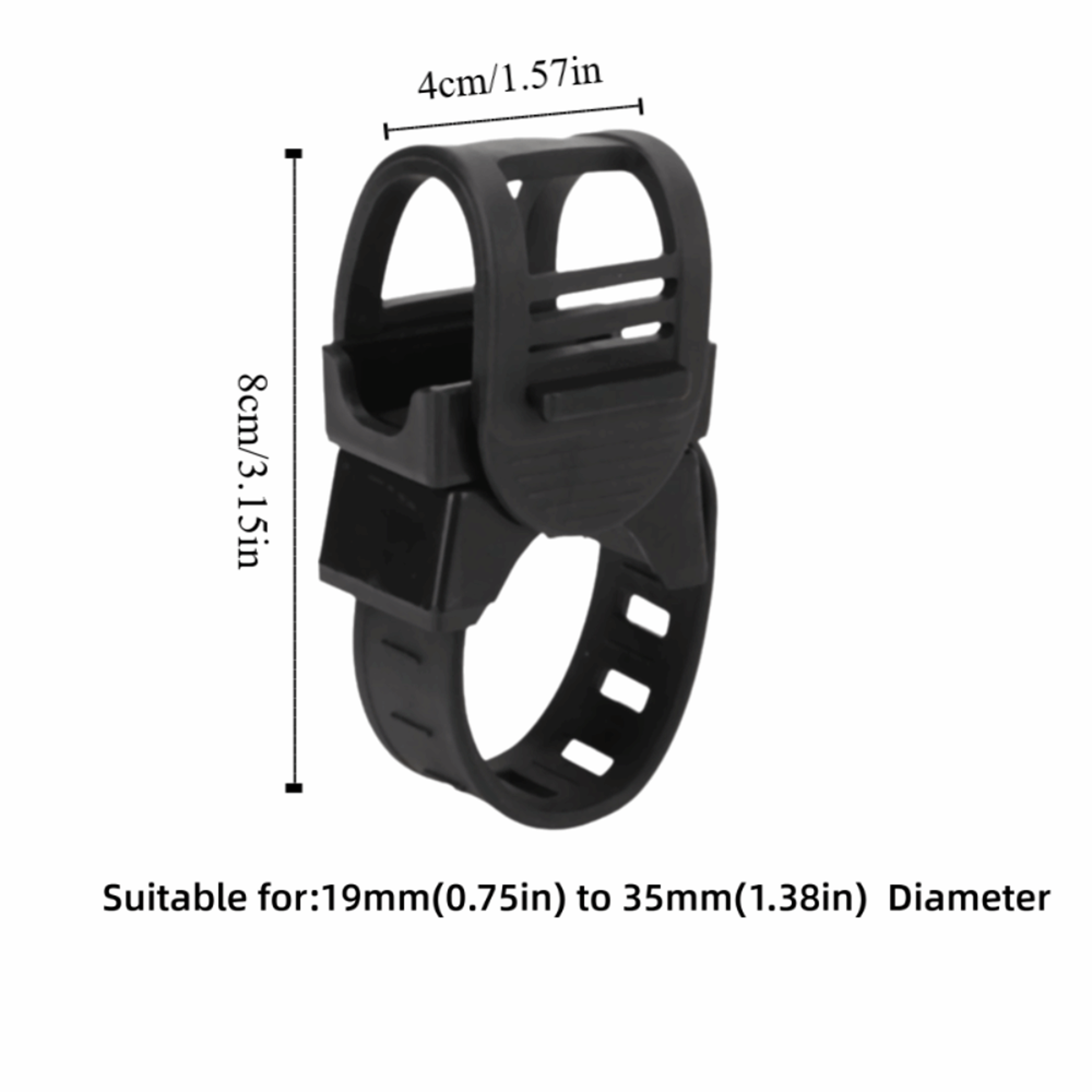 Multifunction Plastic Bike Light Clamp, Degree Rotation Bike Light Holder – view 3