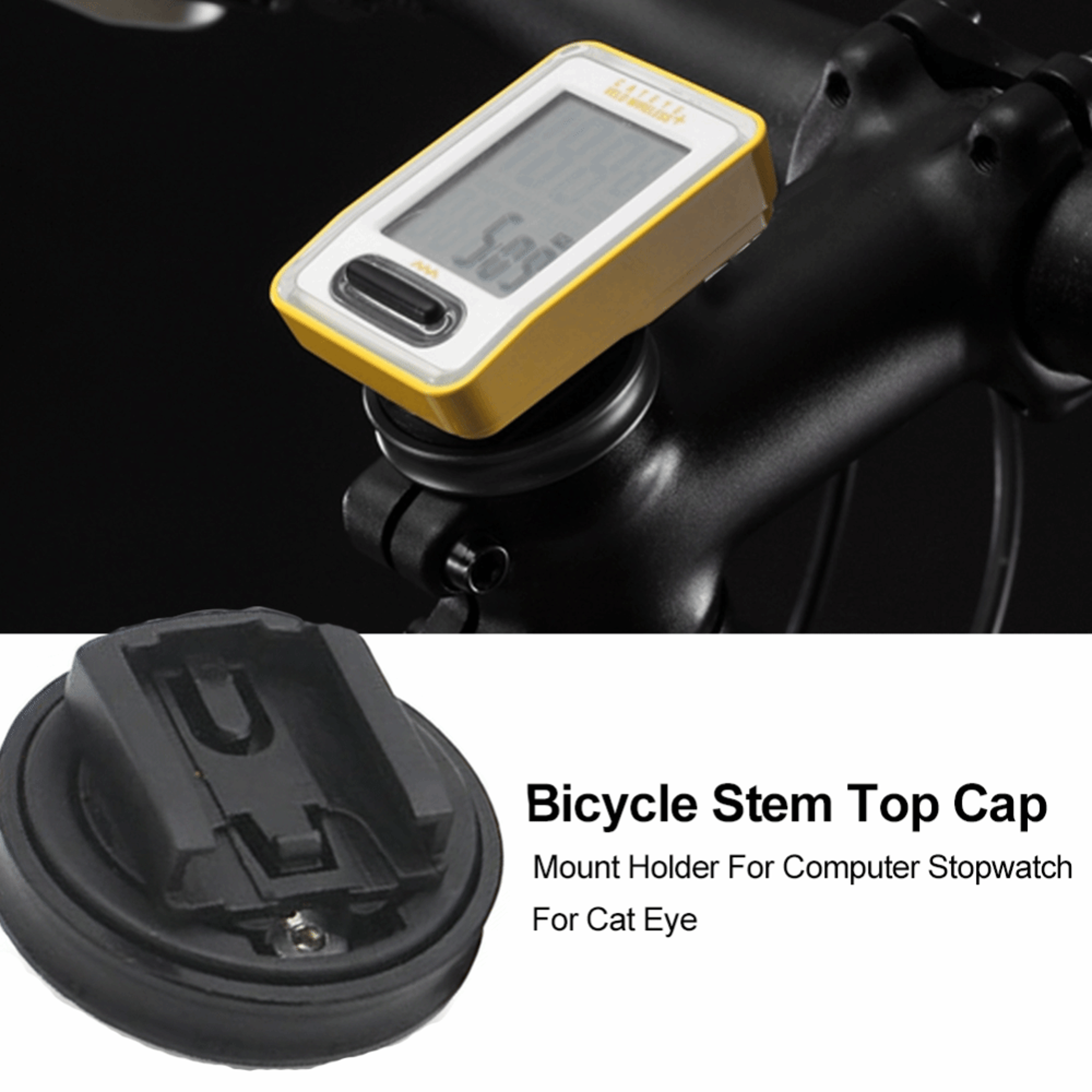 Lightweight Aluminum Alloy Bike Stem Top Cap Fixed Mount Easy To Install Stem Computer Mount For Bi 2