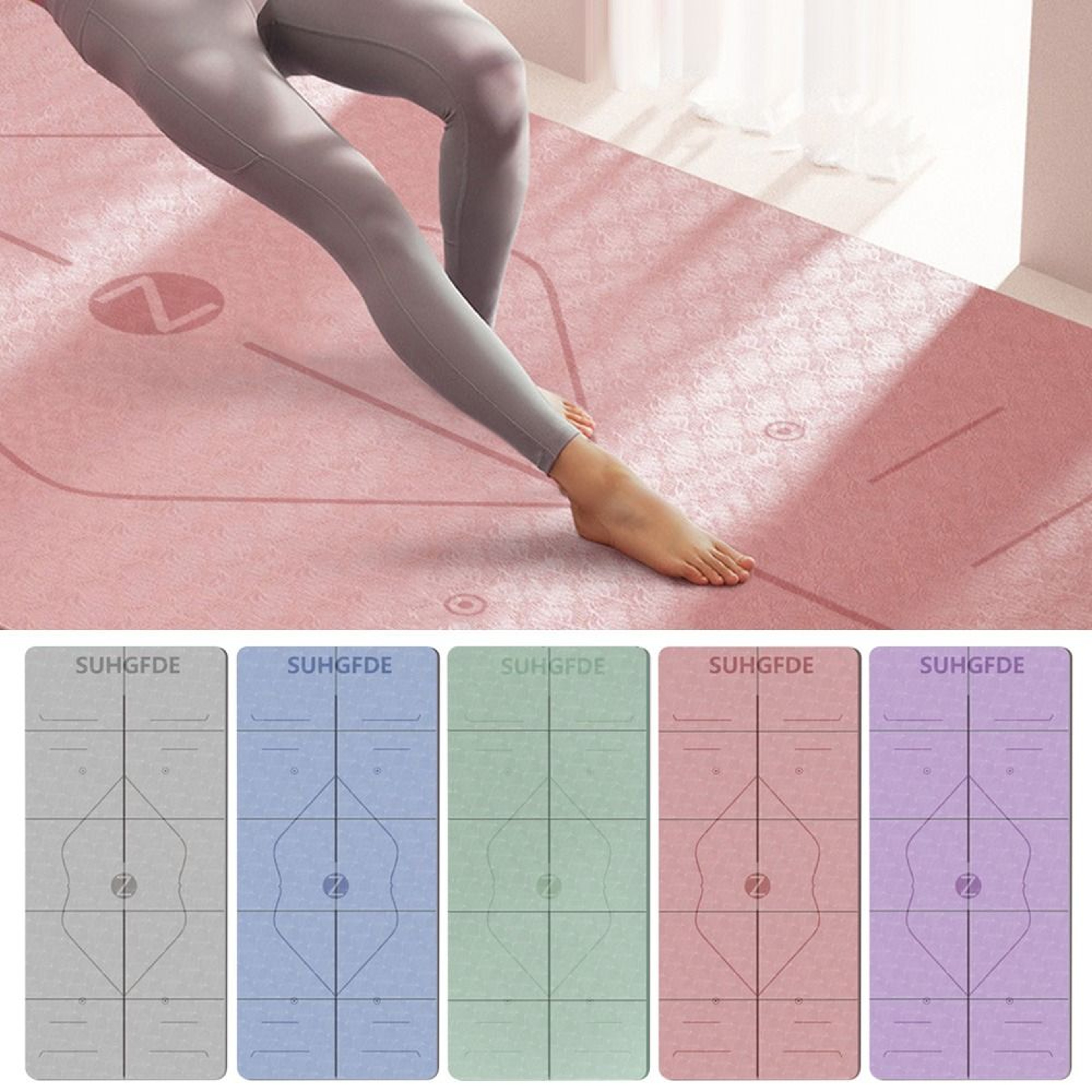 Foldable High Density Gymnastics Mat, Thick Eco Friendly Pilates Gym Sports Equipment – view 3