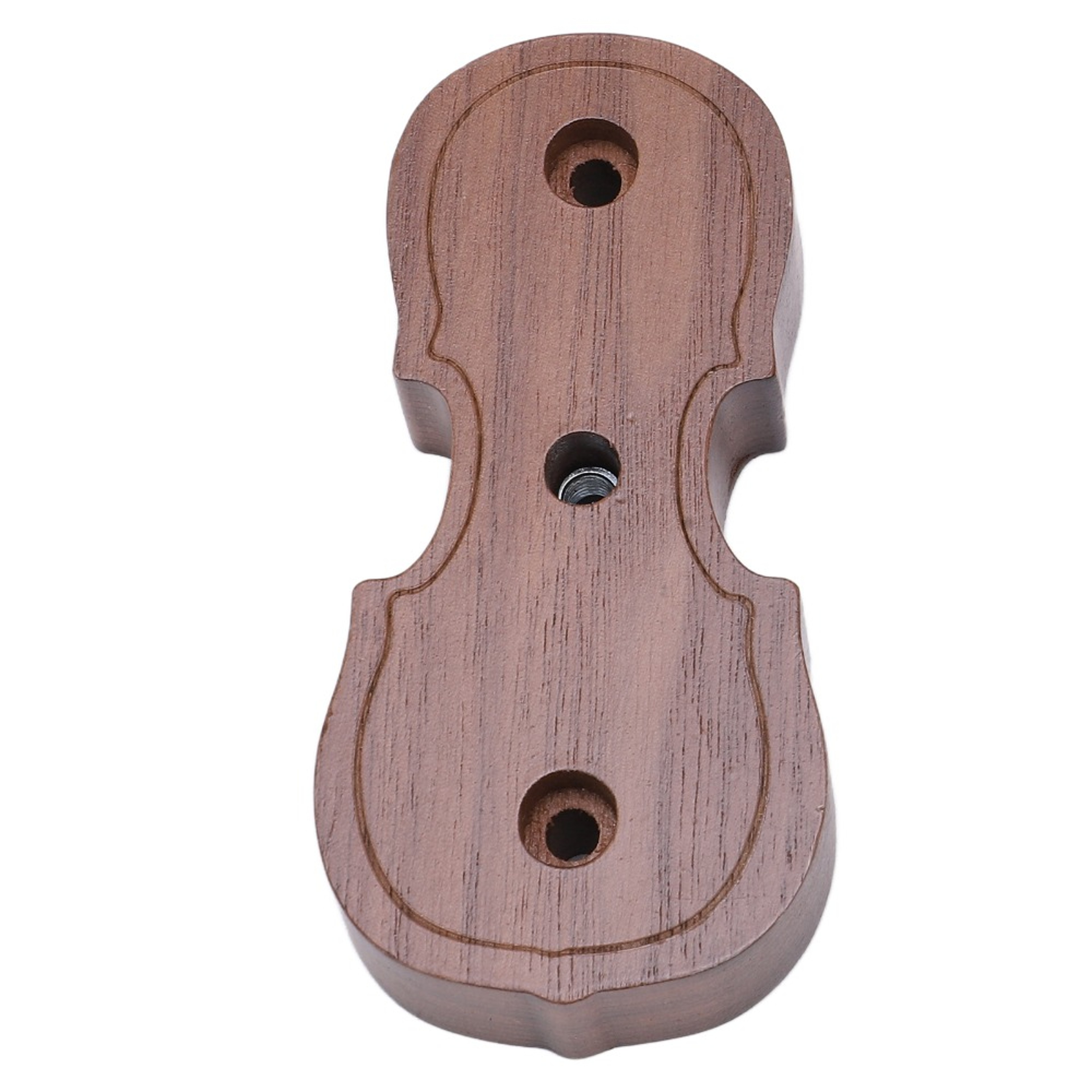 Violin Hanger, Wood Violin Wall Mount, Violin Shaped Storage & Display, Bow Holder With Hook – view 2