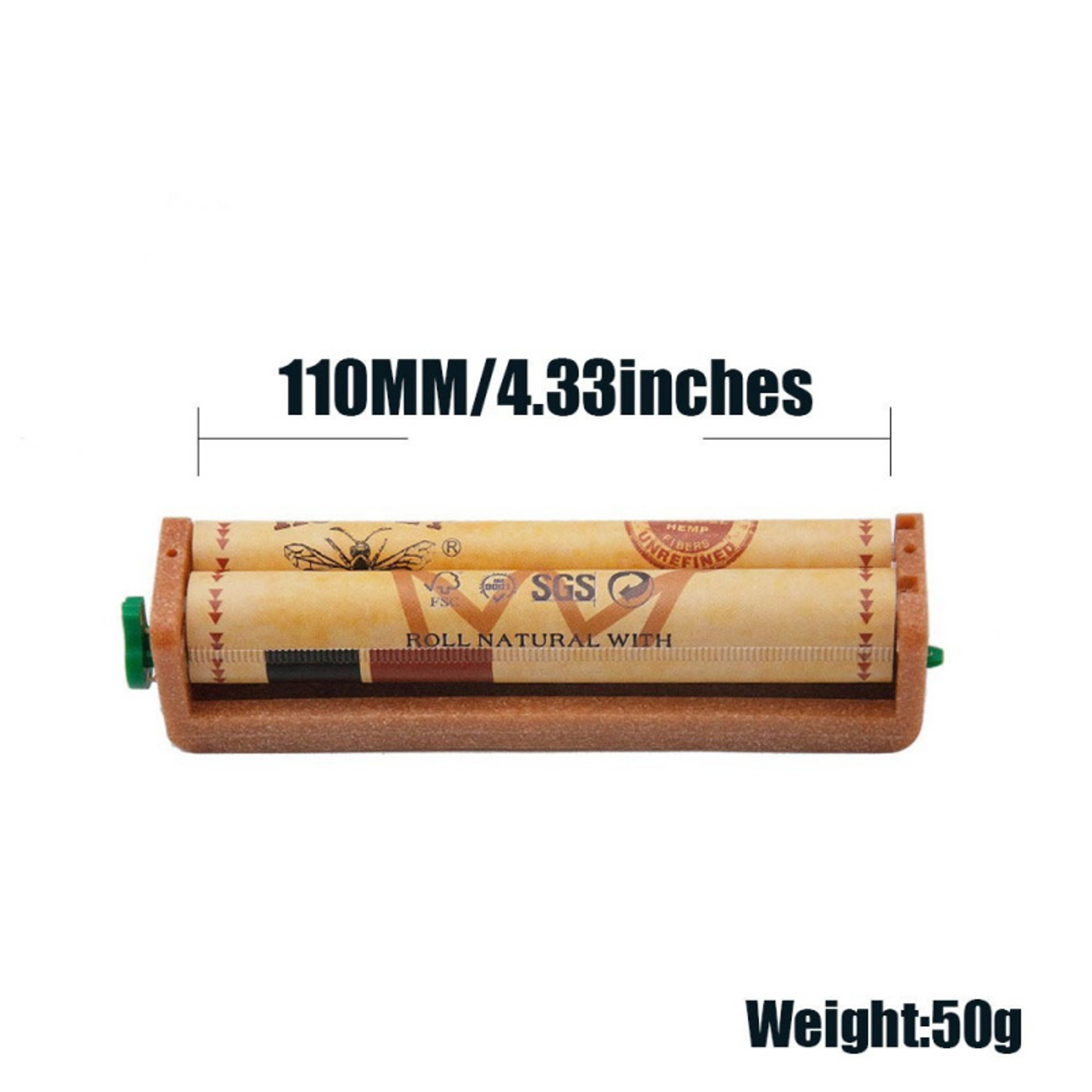 Plastic Personalized Manual Tobacco Rolling Machine, Custom Pattern Cigarette Roller for Precision – view 2