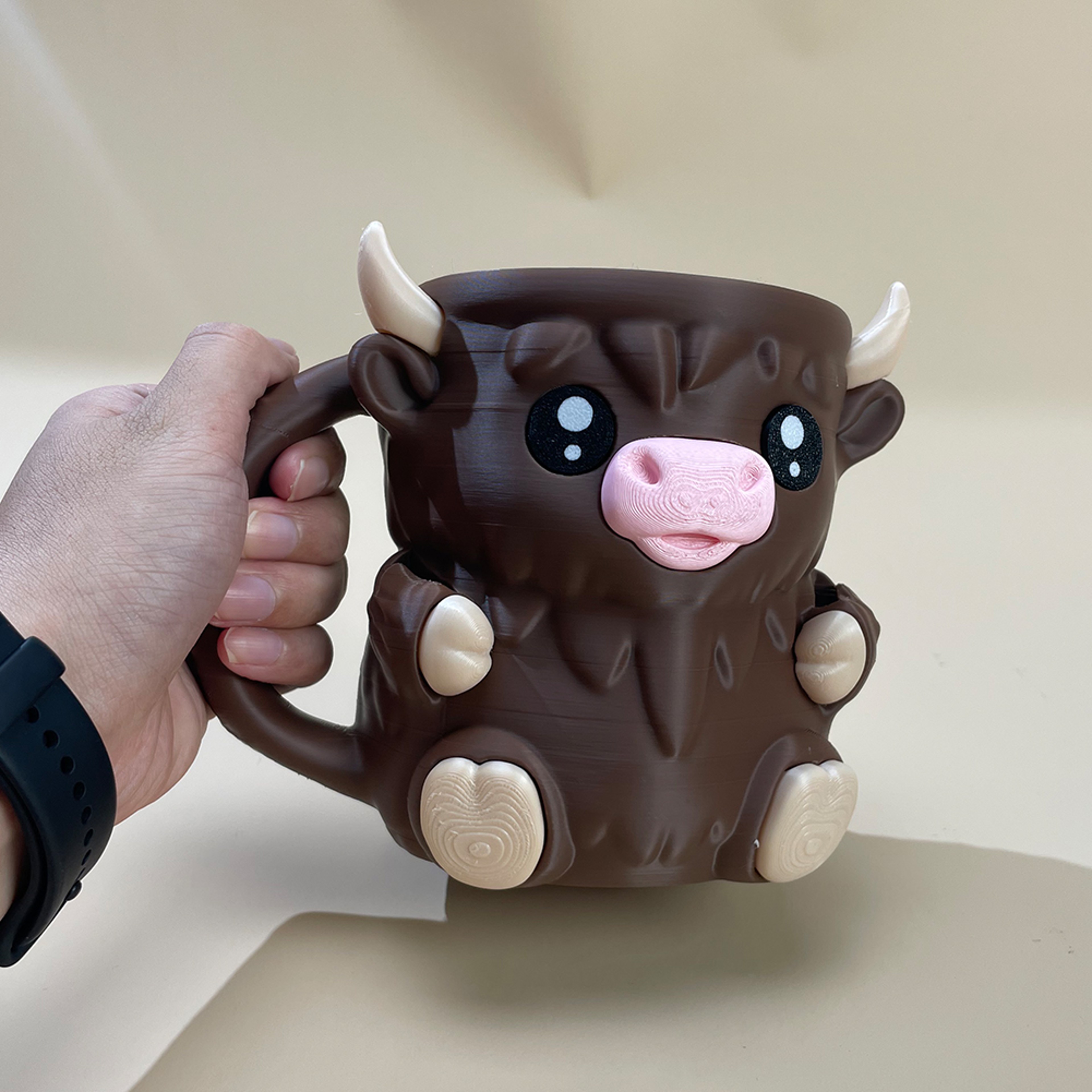Reusable Highland Cow Ice Pint Holder, Printed Ice Cream Pint Containers, Snack Drawer & Handle - Beer Can Sleeves – view 10