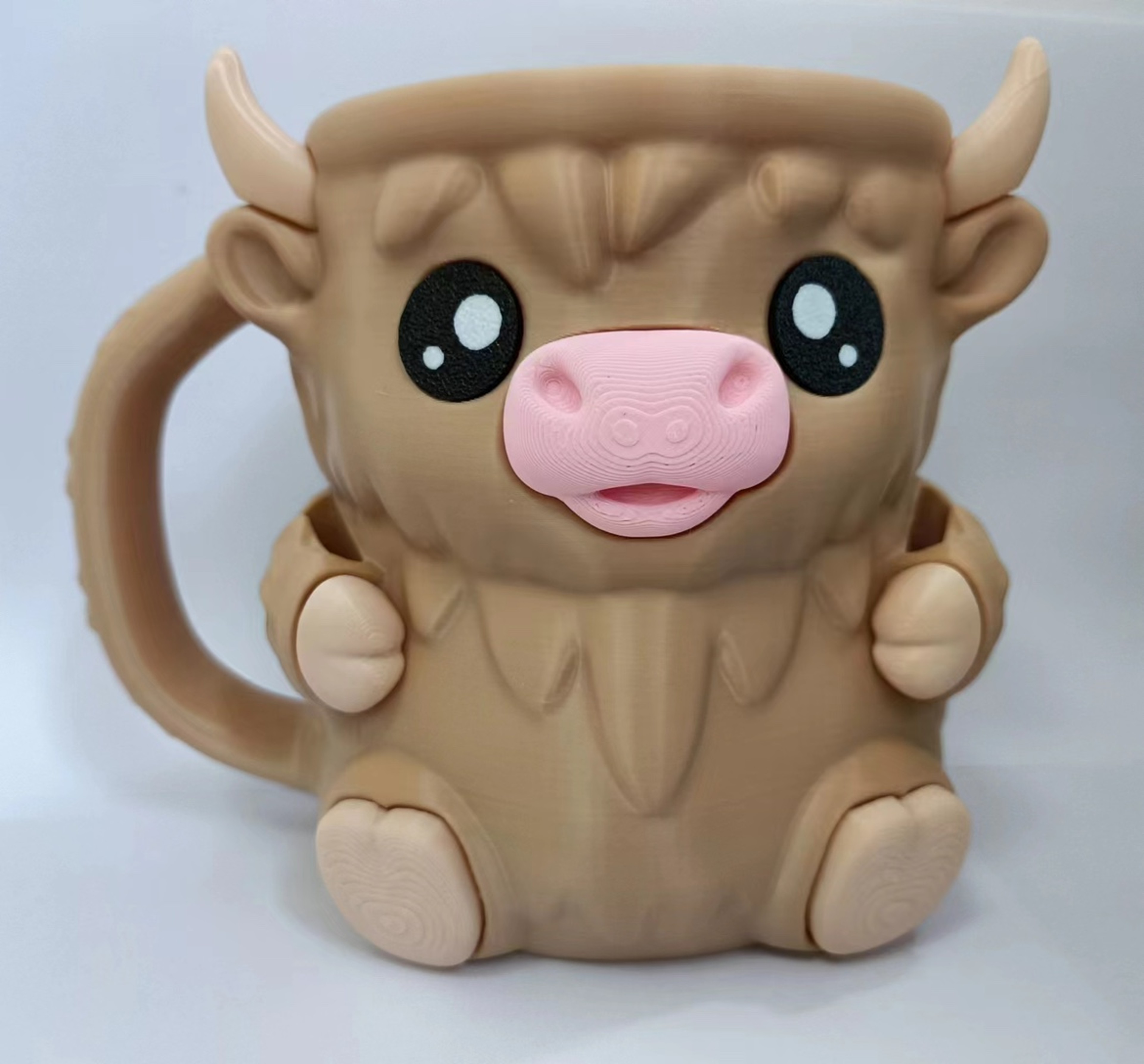 Reusable Highland Cow Ice Pint Holder, Printed Ice Cream Pint Containers, Snack Drawer & Handle - Beer Can Sleeves – view 13