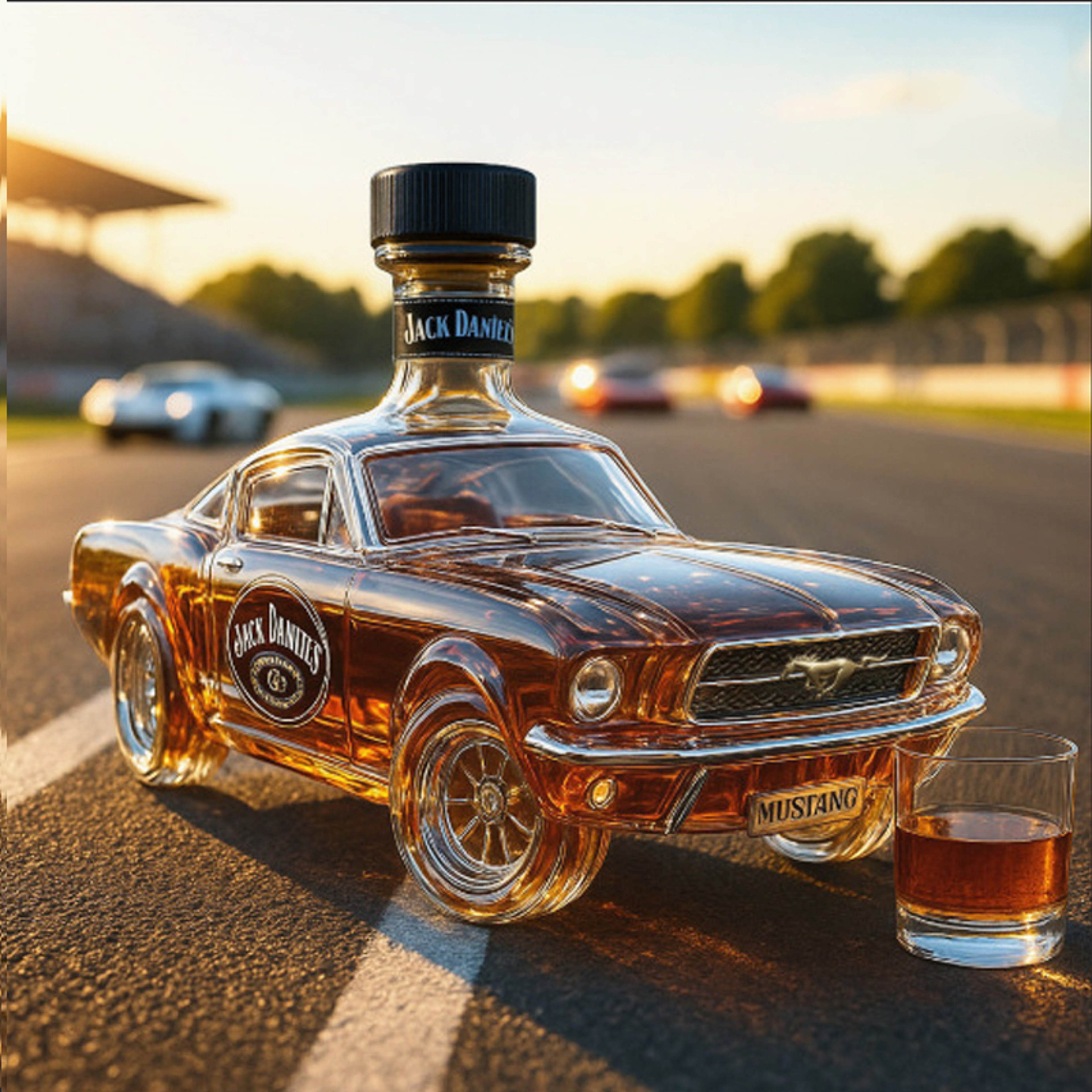 Creative Police Car Whiskey Decanter, Auto Model Wine Glass Set, Bottle Home Decor Gift – view 7