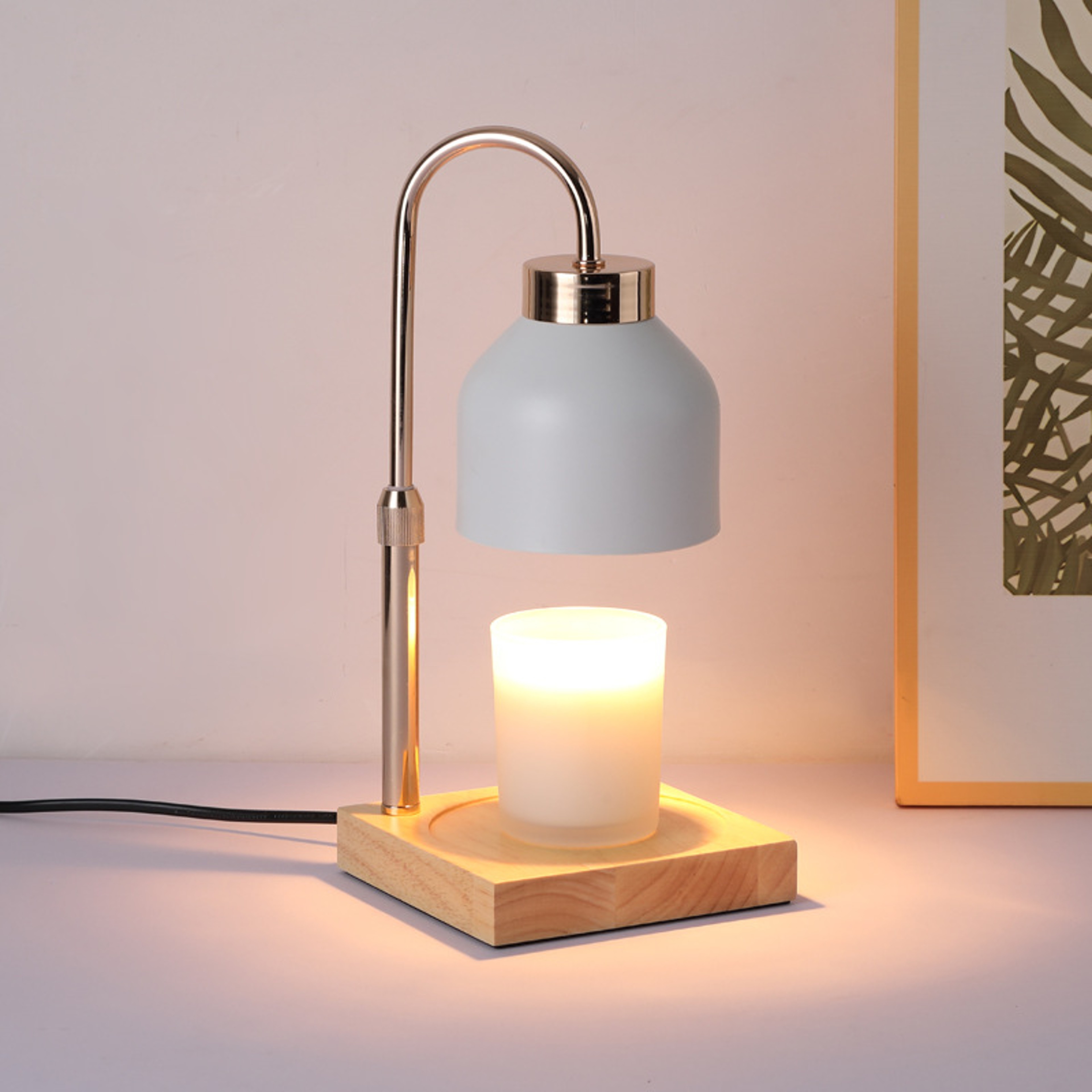 New Home Decor Gift for Women, Candle Warmer Lamp with Timer Dimmer, Adjustable Height Wax Melt Warmer – view 8