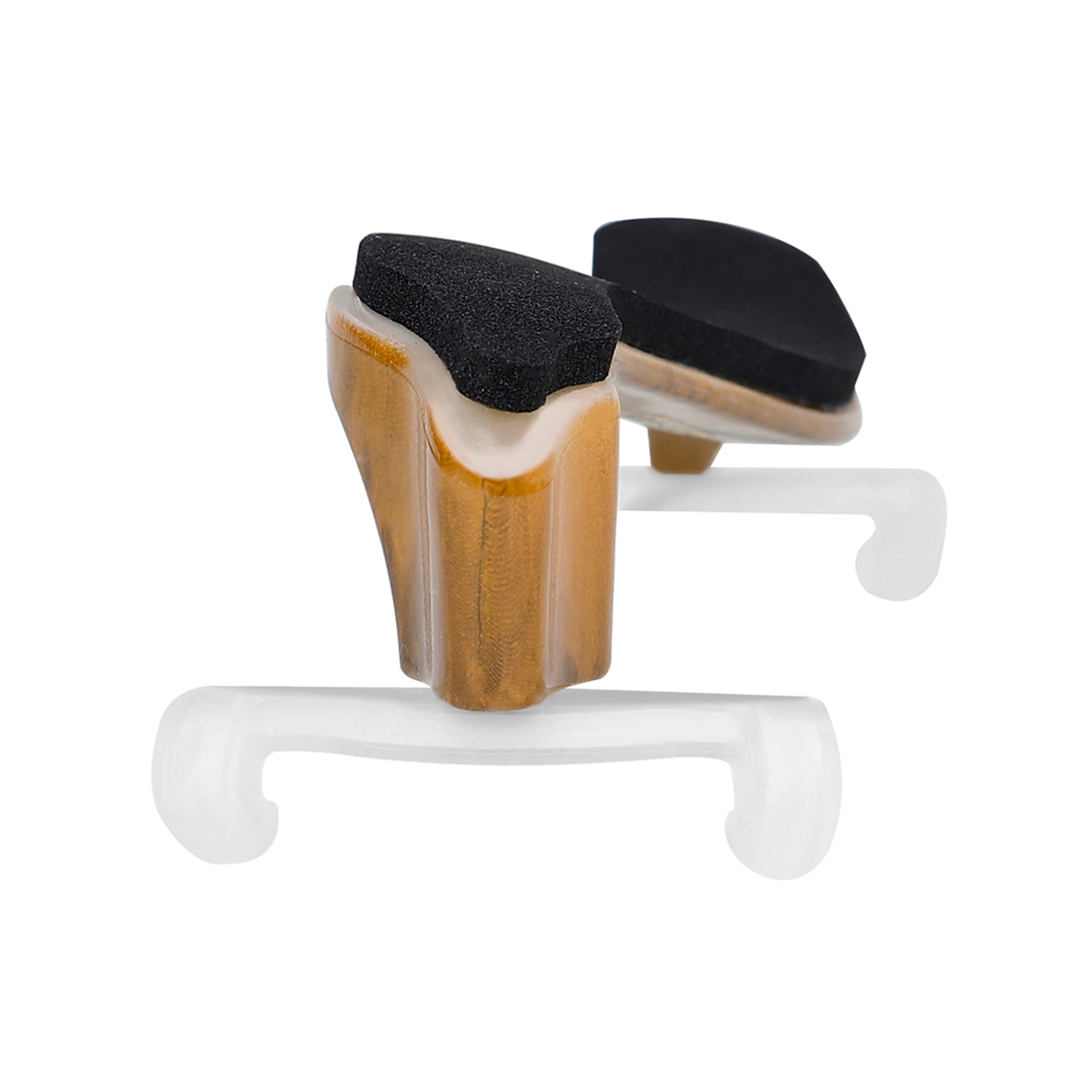 Multi-Adjustable Shoulder Rest with Wipe Cloth for Violin, Soft Sponge Pad – view 2