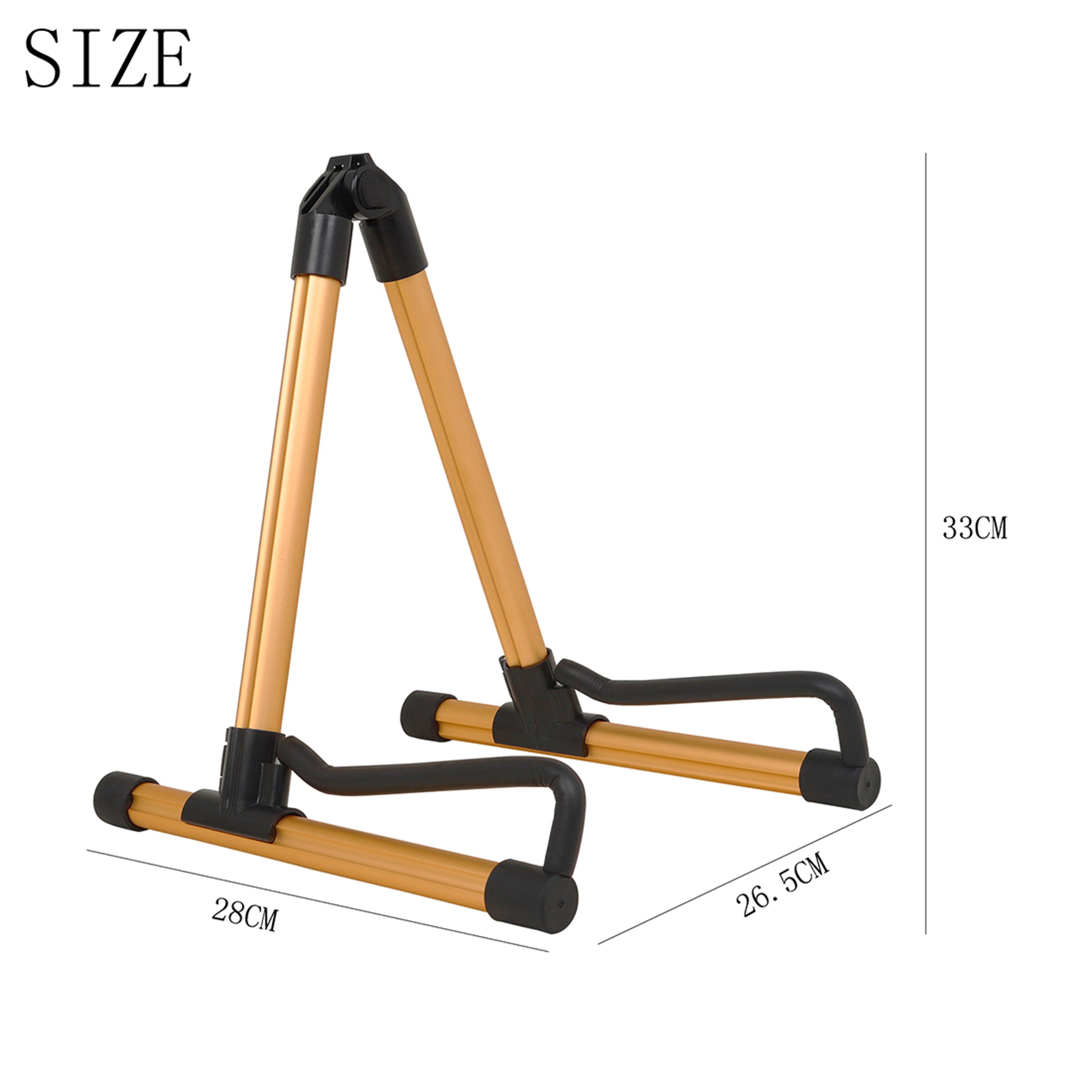 Professional Guitar Stand, Aluminum Alloy, Foldable A-Frame Musical Rack, Removable Guitar Accessories – view 5