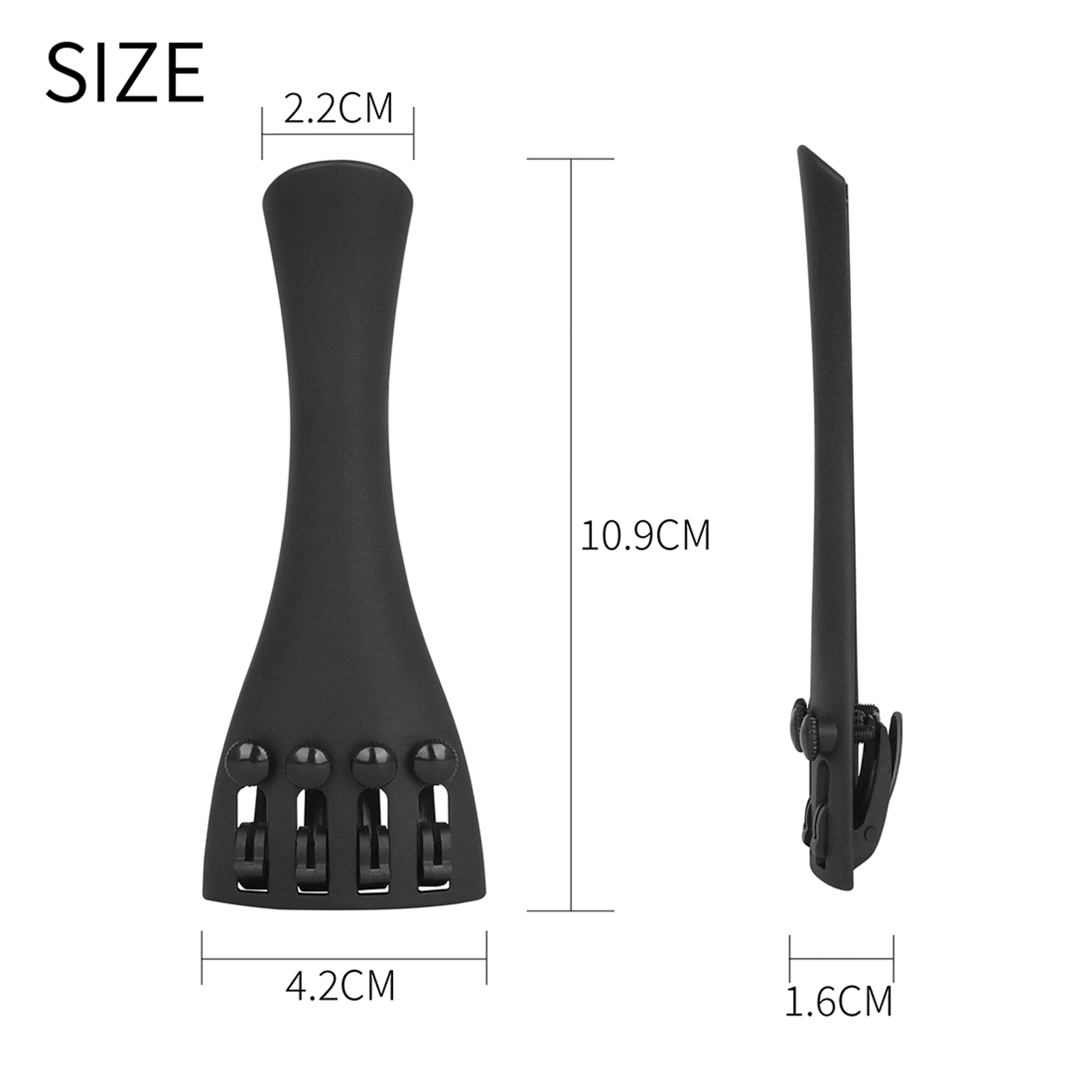 Adjustable Violin Tailpiece, Carbon Fiber High-End Pull-String Plate, Drawstring Board Tailgut Musical Parts – view 6