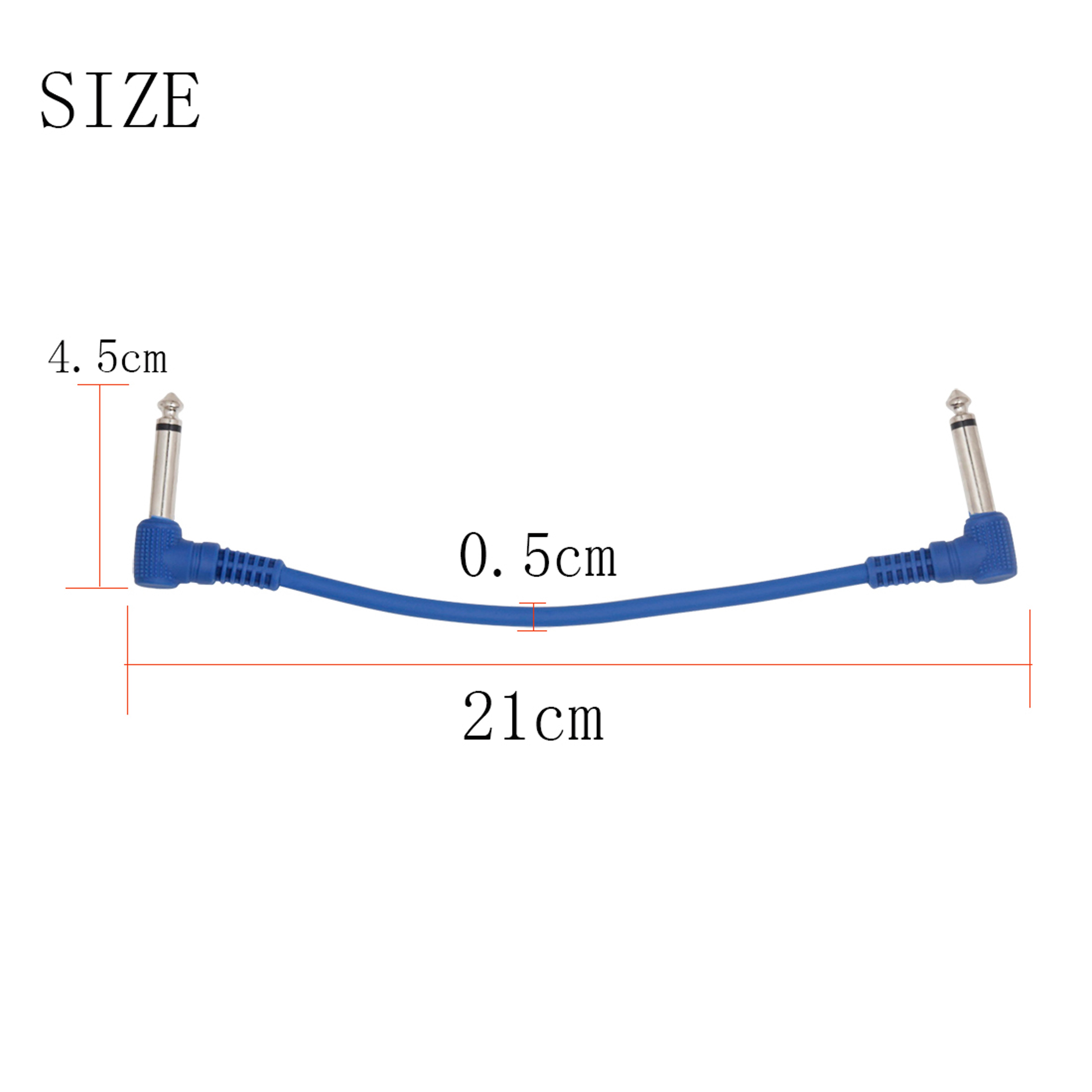 Audio Cable Beryllium Copper Link, Effect Pedal Cable Connecting Line Jack for Plucked Musical Instrument Accessories – view 4