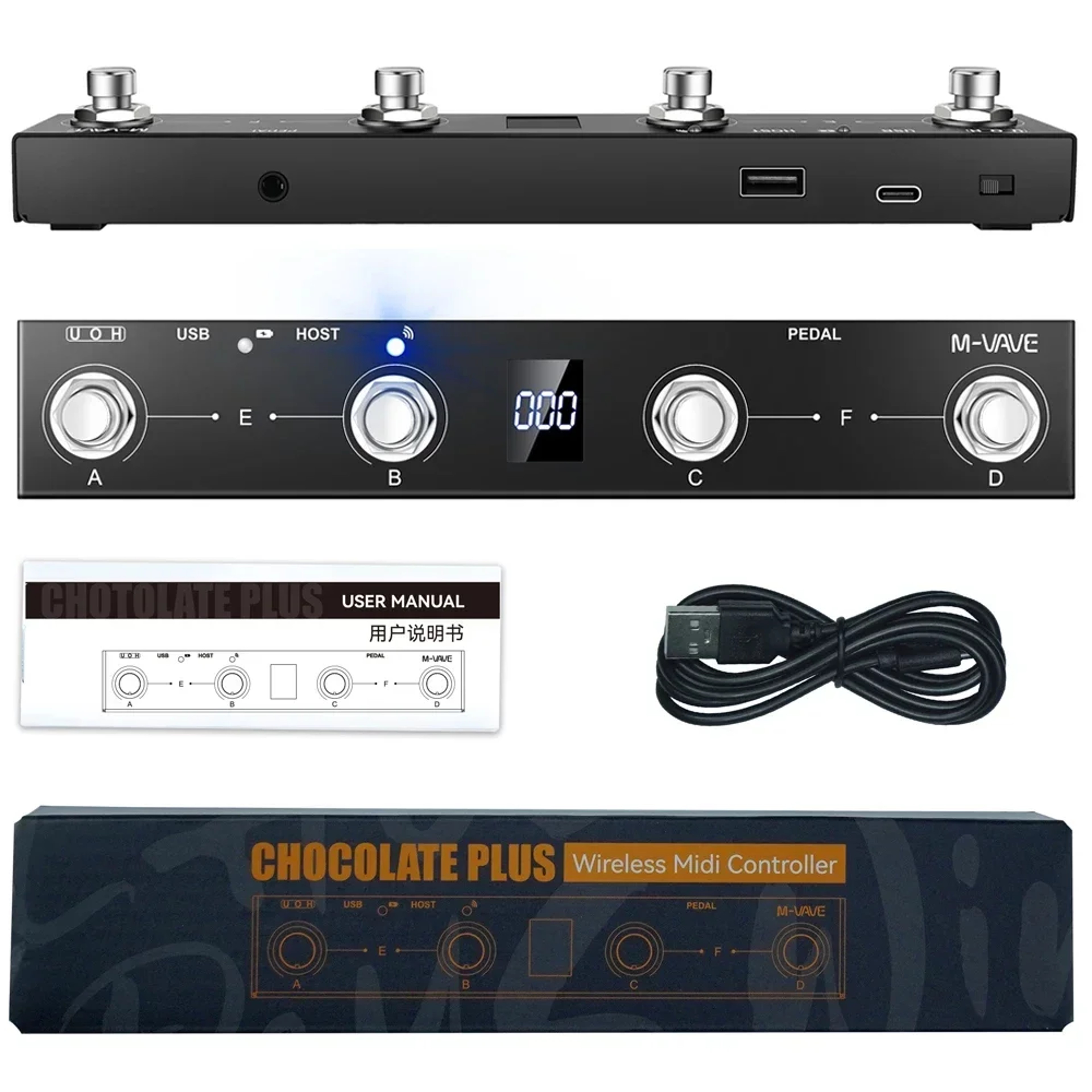 MIDI Foot Switch Controller, Keyboard Buttons, Page Turner, Host Interface – view 7