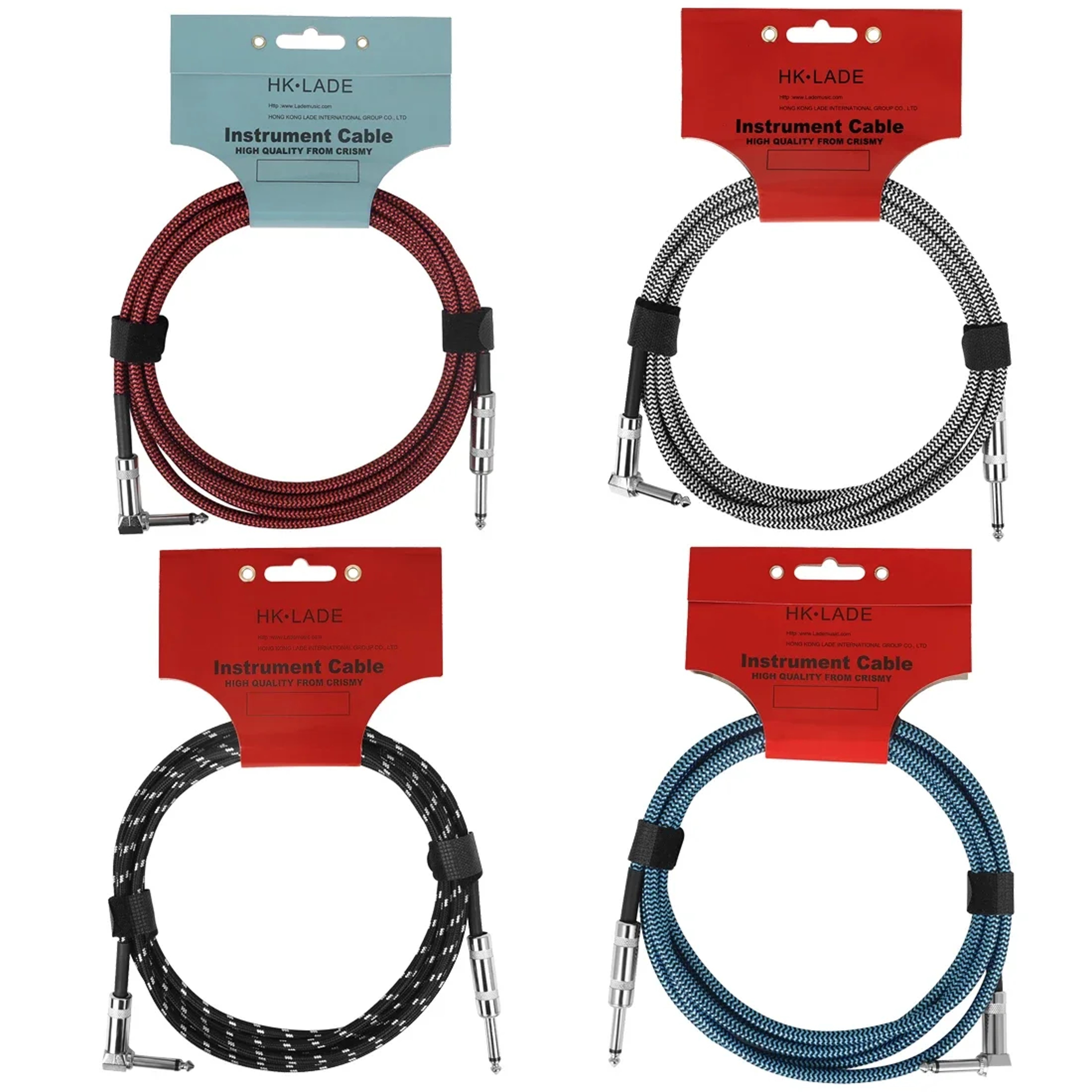 Color Braided Shielded Cable, Noise Reduction Audio Line for Bass Guitar Parts – view 1