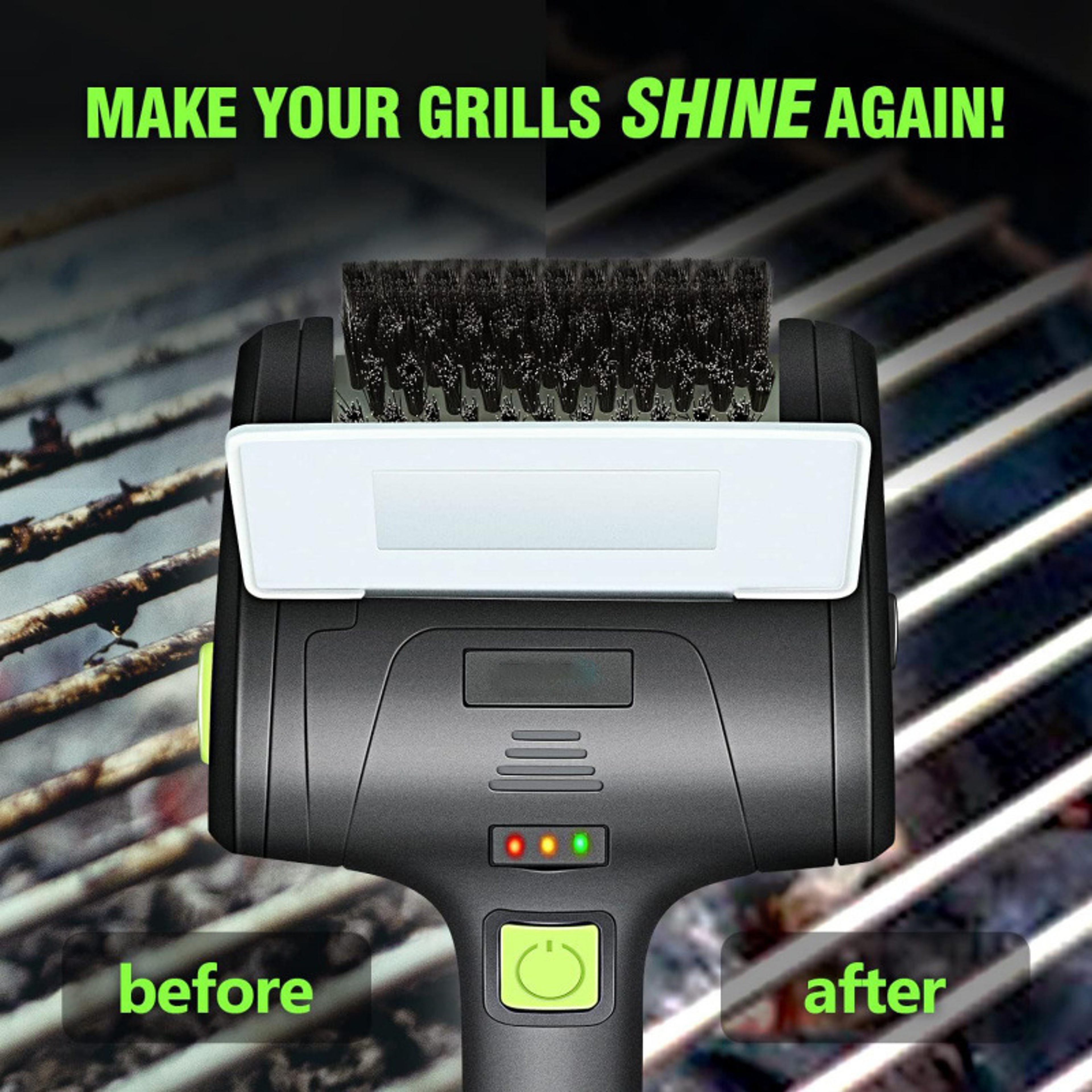 Camping BBQ Grill Wire Brush, Cordless Electric Grill Brush Picnic, Bathroom Tile Bathtub Cleaning Brush – view 3