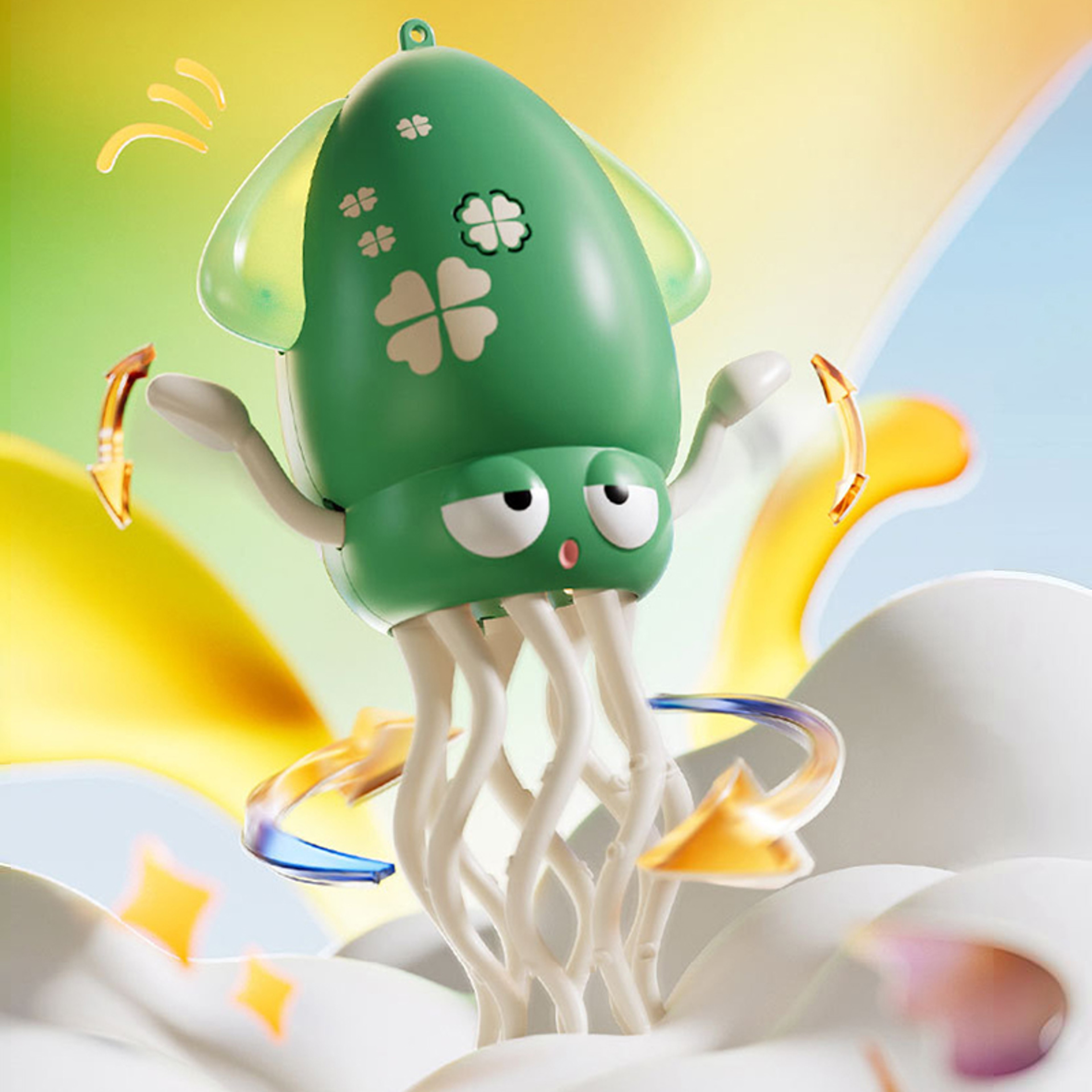 Interactive Toy Gifts, Dancing Squid, Music and Light Electronic Pet, Auto-Sensing Obstacle, Rechargeable Ornament – view 2