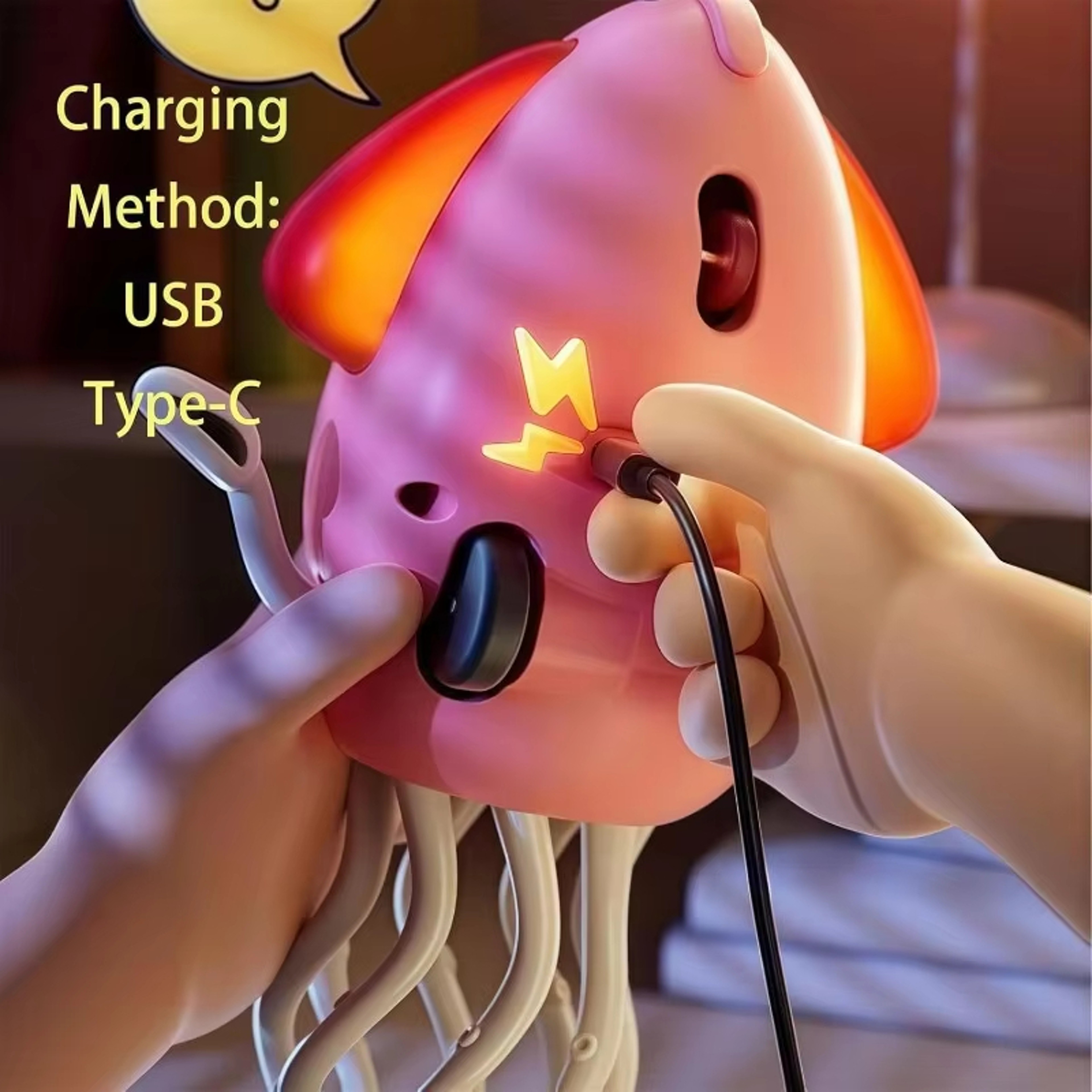 Interactive Toy Gifts, Dancing Squid, Music and Light Electronic Pet, Auto-Sensing Obstacle, Rechargeable Ornament – view 5