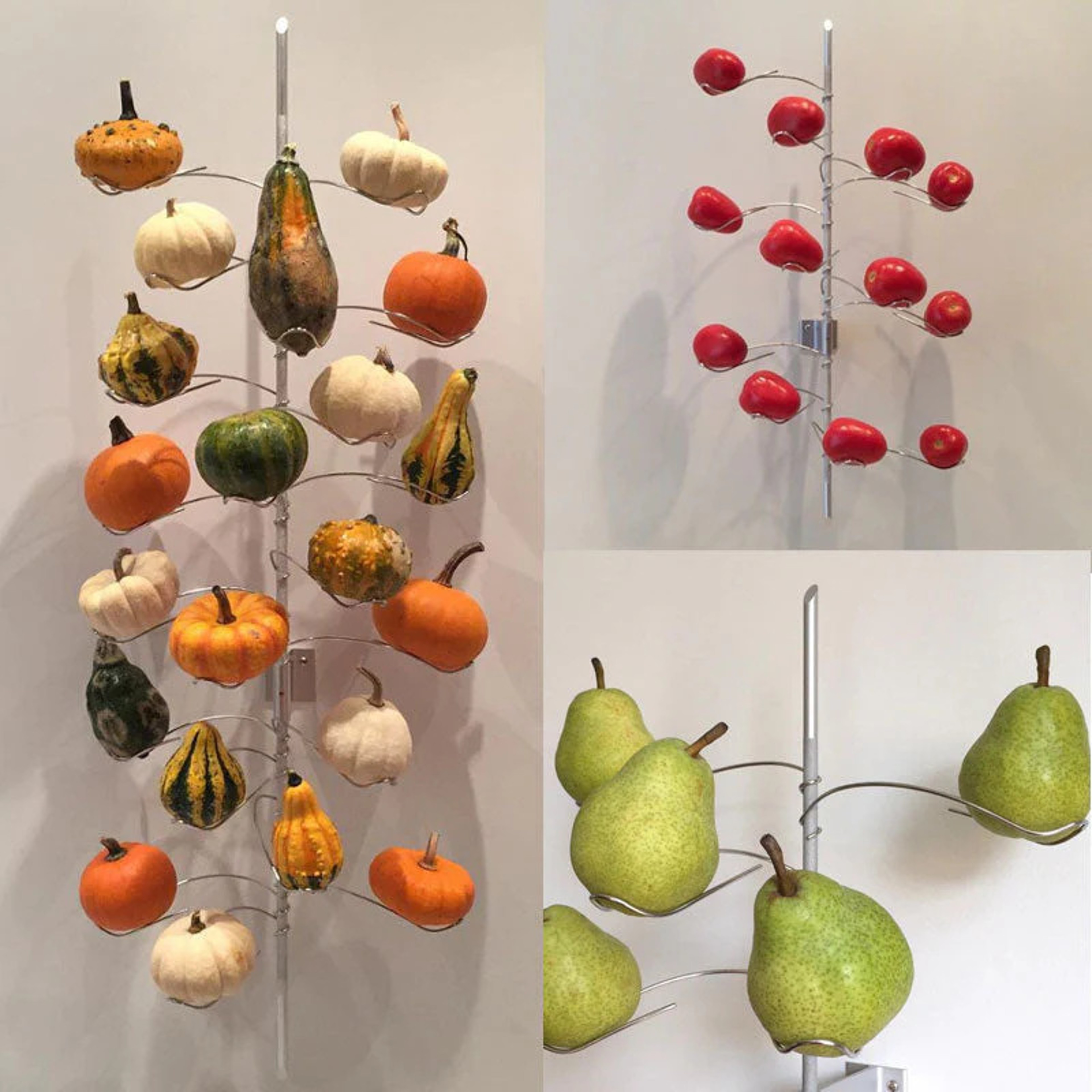 Display Fruit Display Stand Fruit And Vegetable Wall Mount Rack Creative Kitchen Utensil Household  3