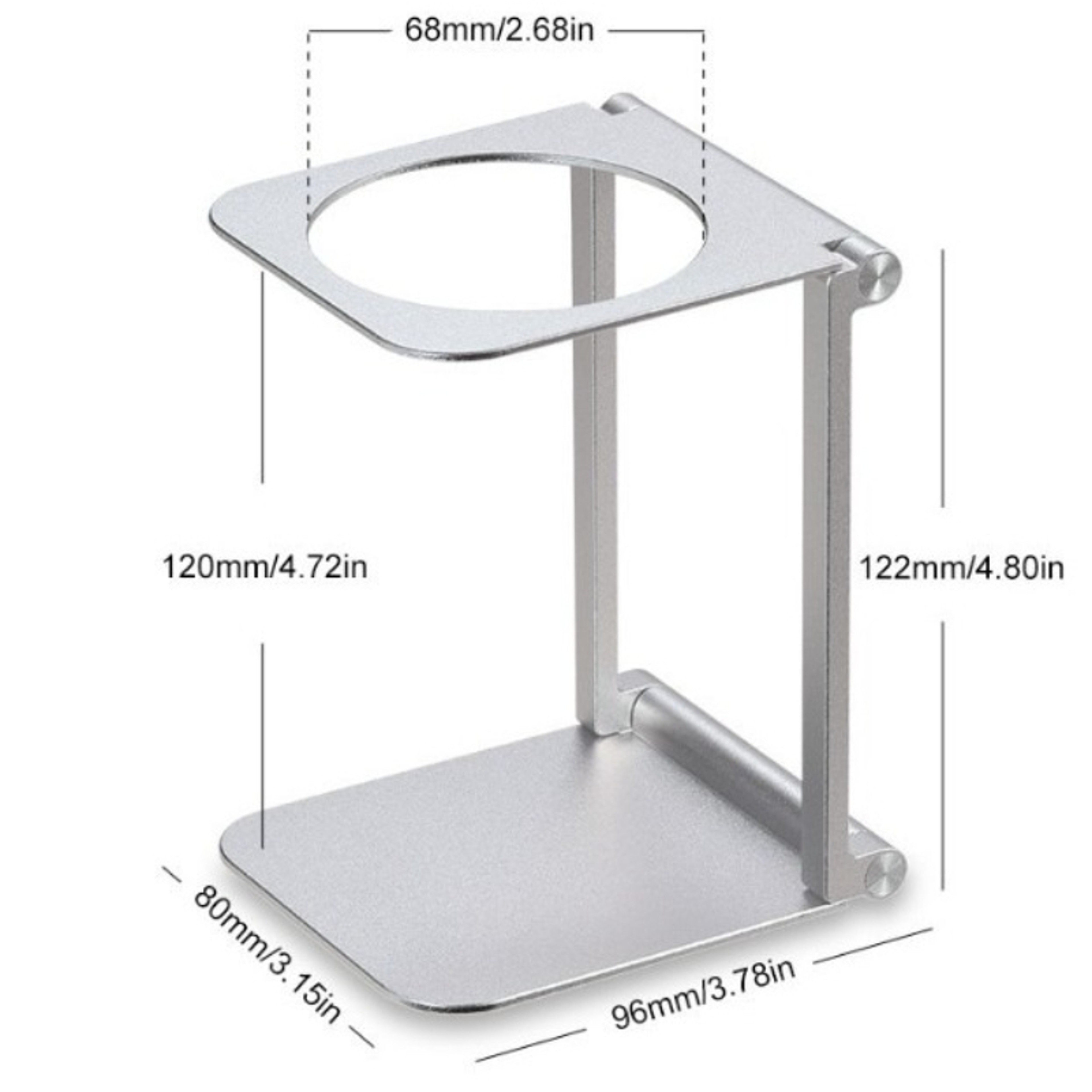 Portable Metal Coffee Brewing Stand, Stable Base, Coffee Brewing Accessory, for Home, Office, Camping Use – view 7