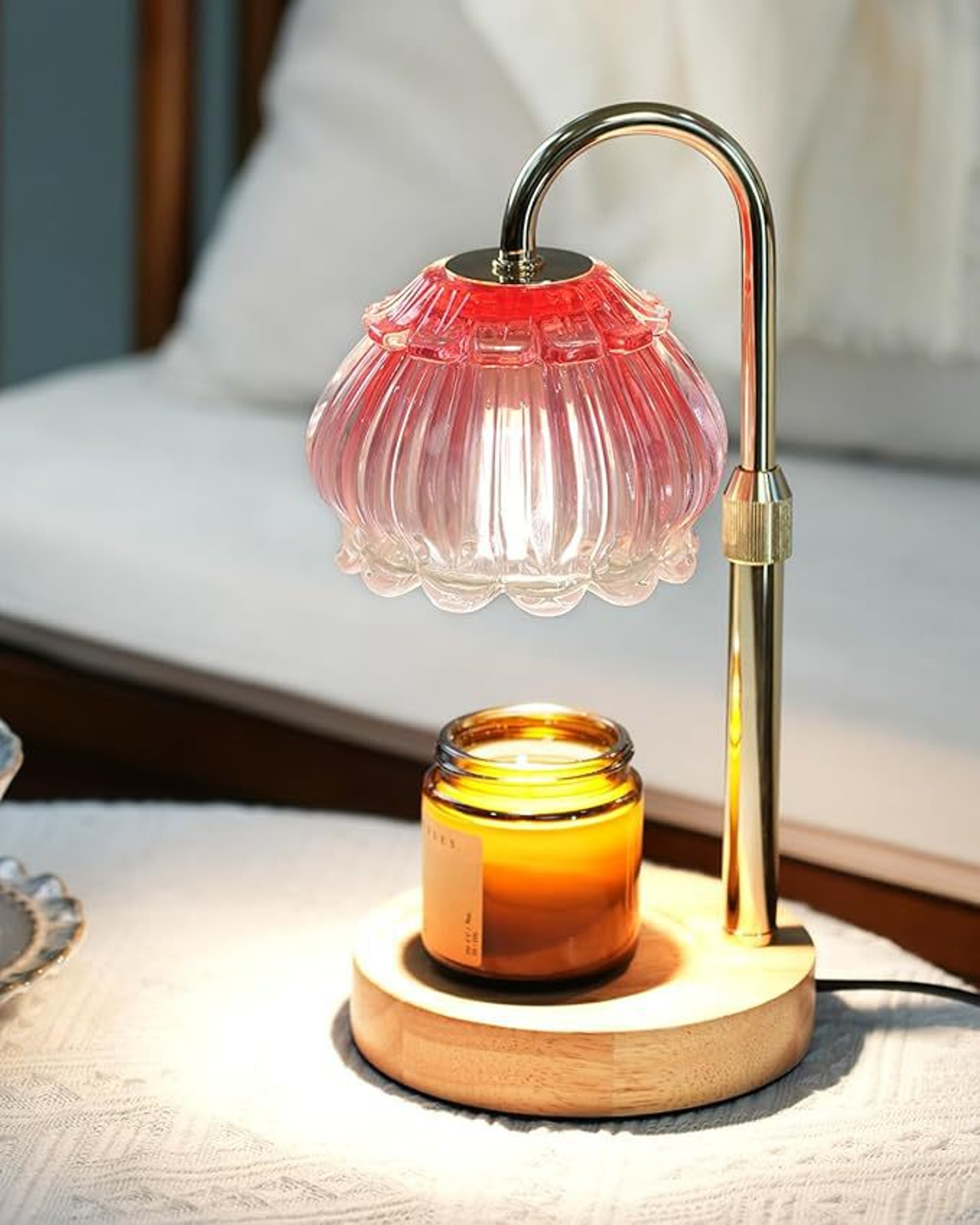 Aromatherapy Lamp, Retro Wax Melting Lamp, Adjustable Height, Bedroom Ambient Light, Minimalist Decoration – view 8