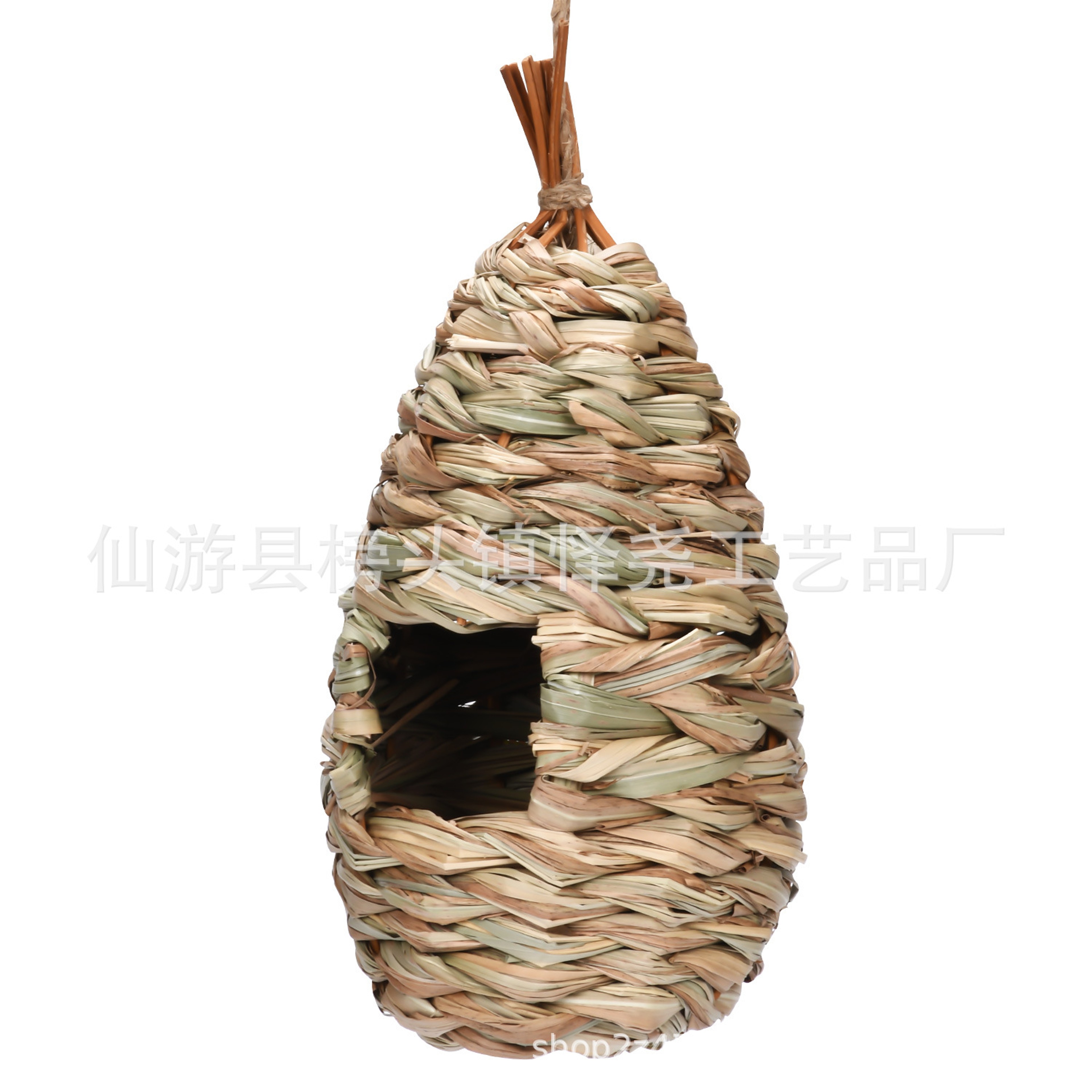 Handwoven Grass Wicker Birdhouse, Assorted Natural Bird Nest Set, Hanging Bird Shelter for Small Birds – view 9