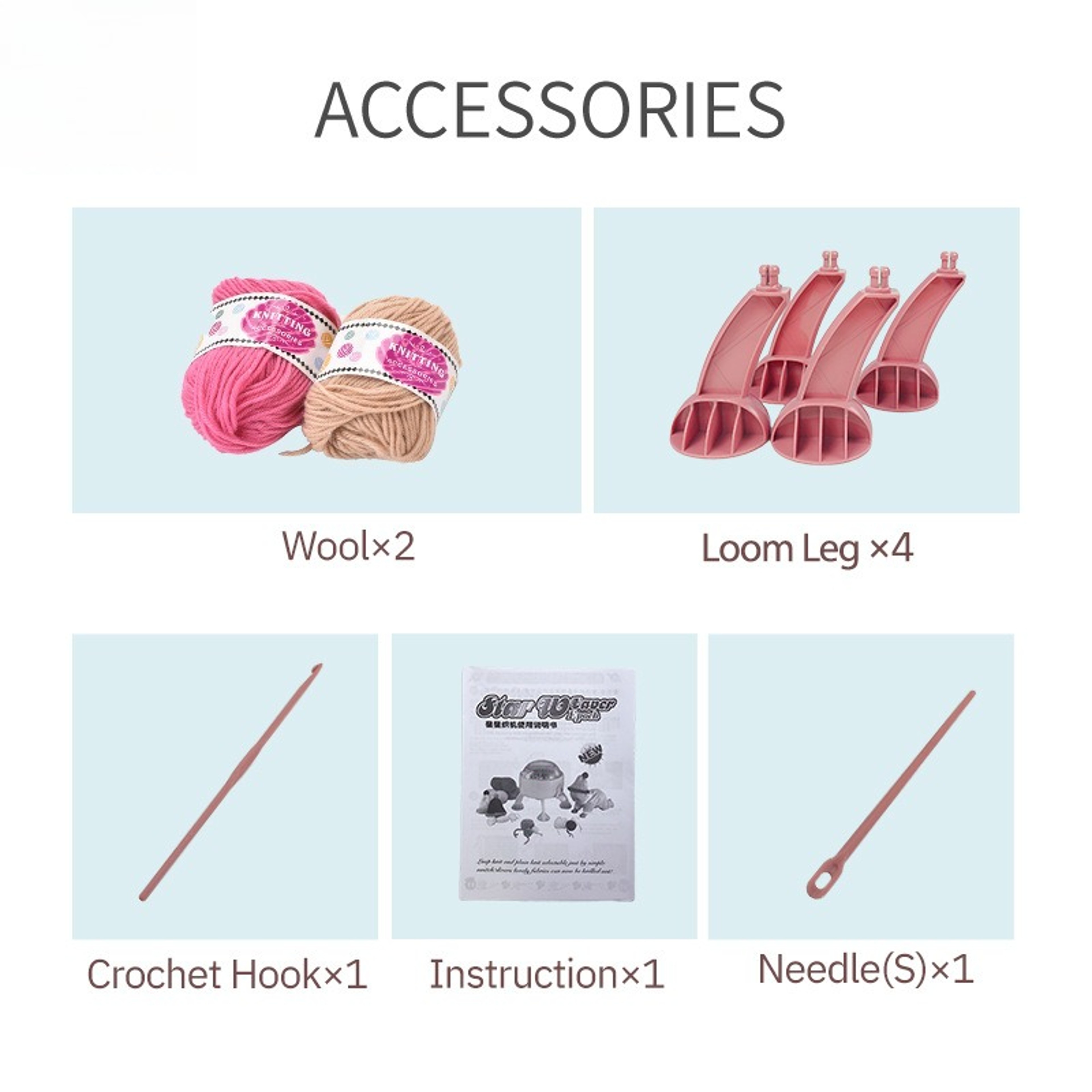 Children's Parent-child Interactive DIY Glove and Scarf Knitting Tool, Round Knitting Machine Gauge Hand Knitting Tool – view 5