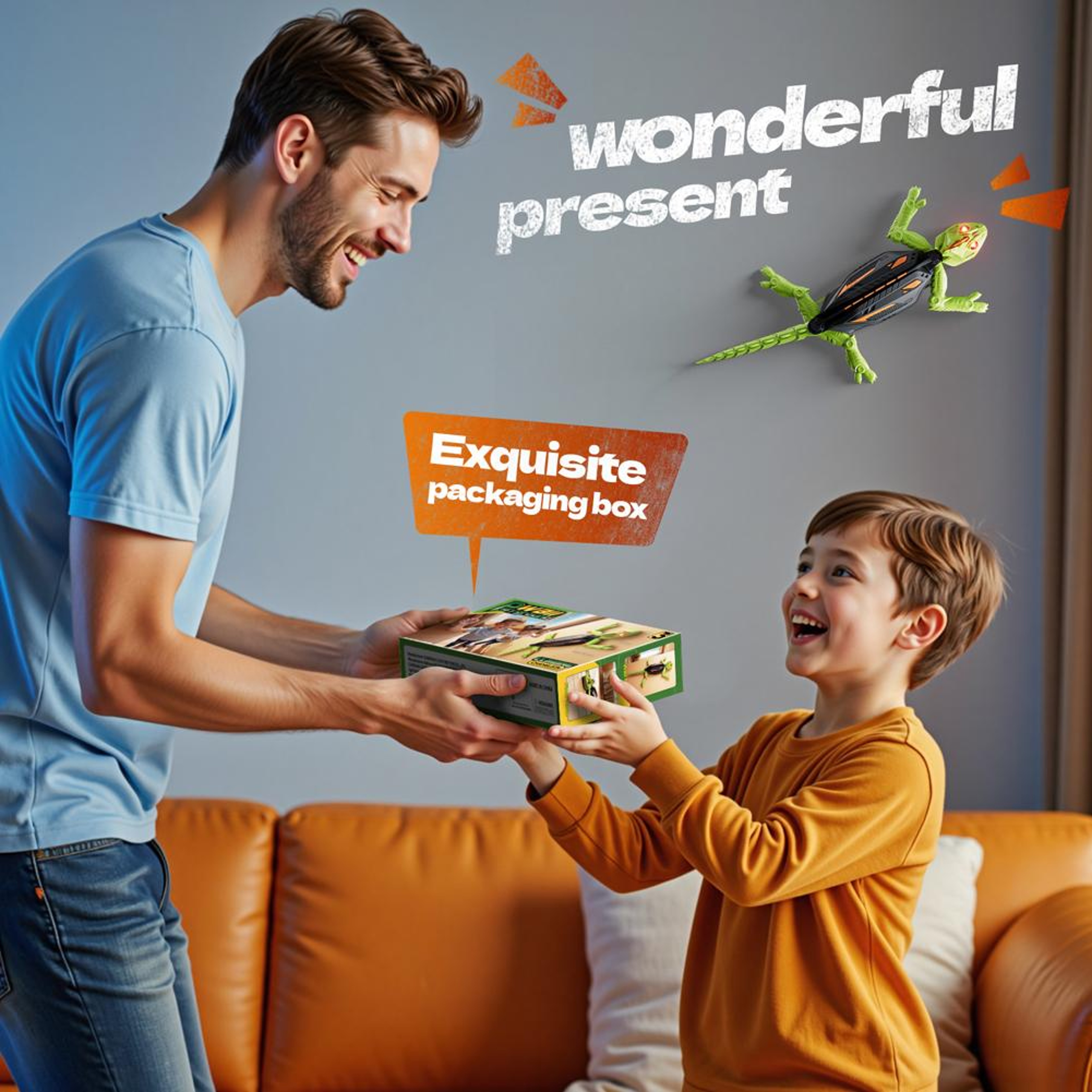 Remote Control Lizard Robot Toy Realistic Biomimetic Gecko That Climbs Glass  Smooth Walls Christma 3