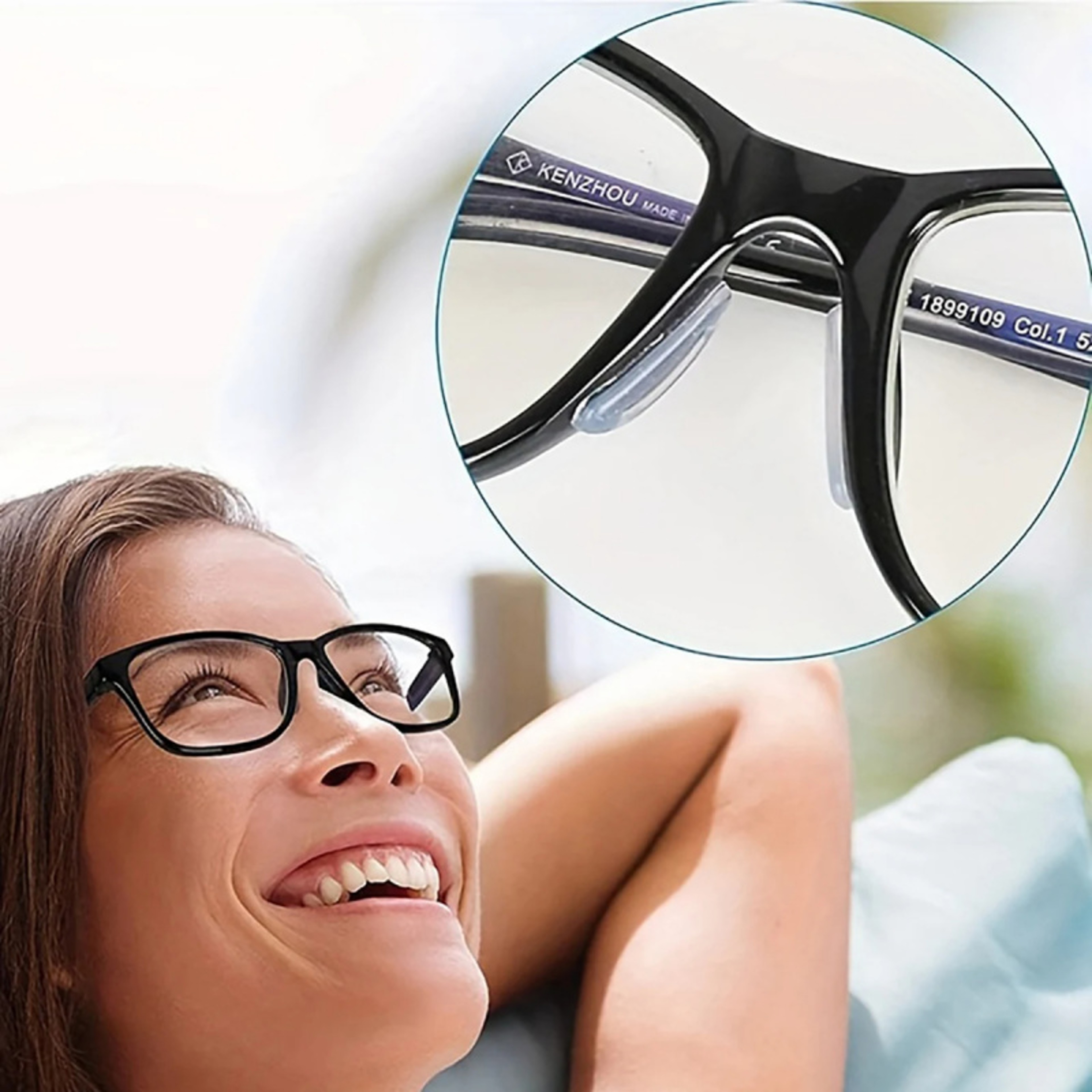 Soft Anti-Slip Nose Pads, Non-slip Silicone Nose Pad For Glasses, Eyeglasses, and Sunglasses, Reading Glasses Accessorie – view 3