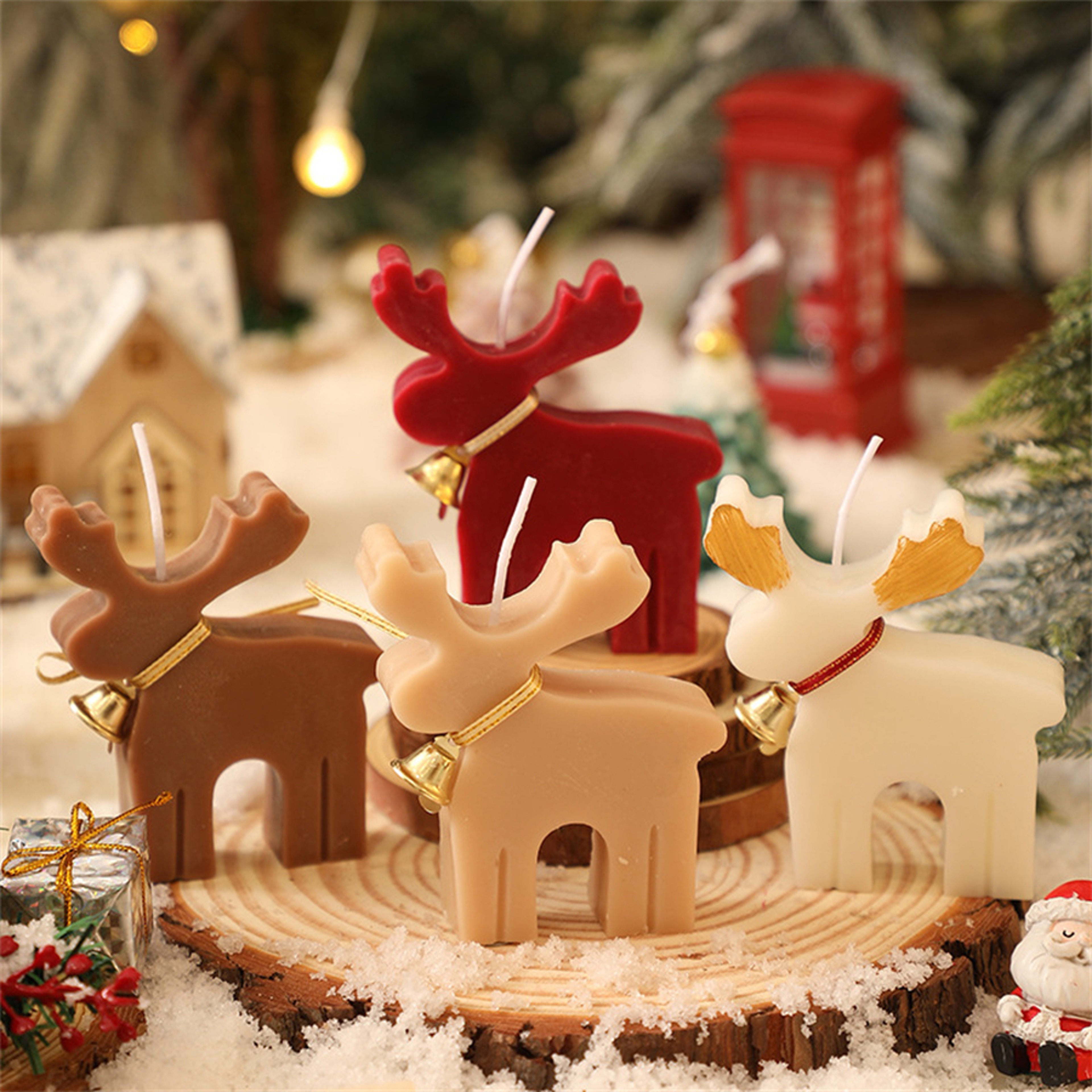 Creative Christmas Reindeer Scented Candle, Festive Atmosphere Decoration Souvenir Gift – view 2