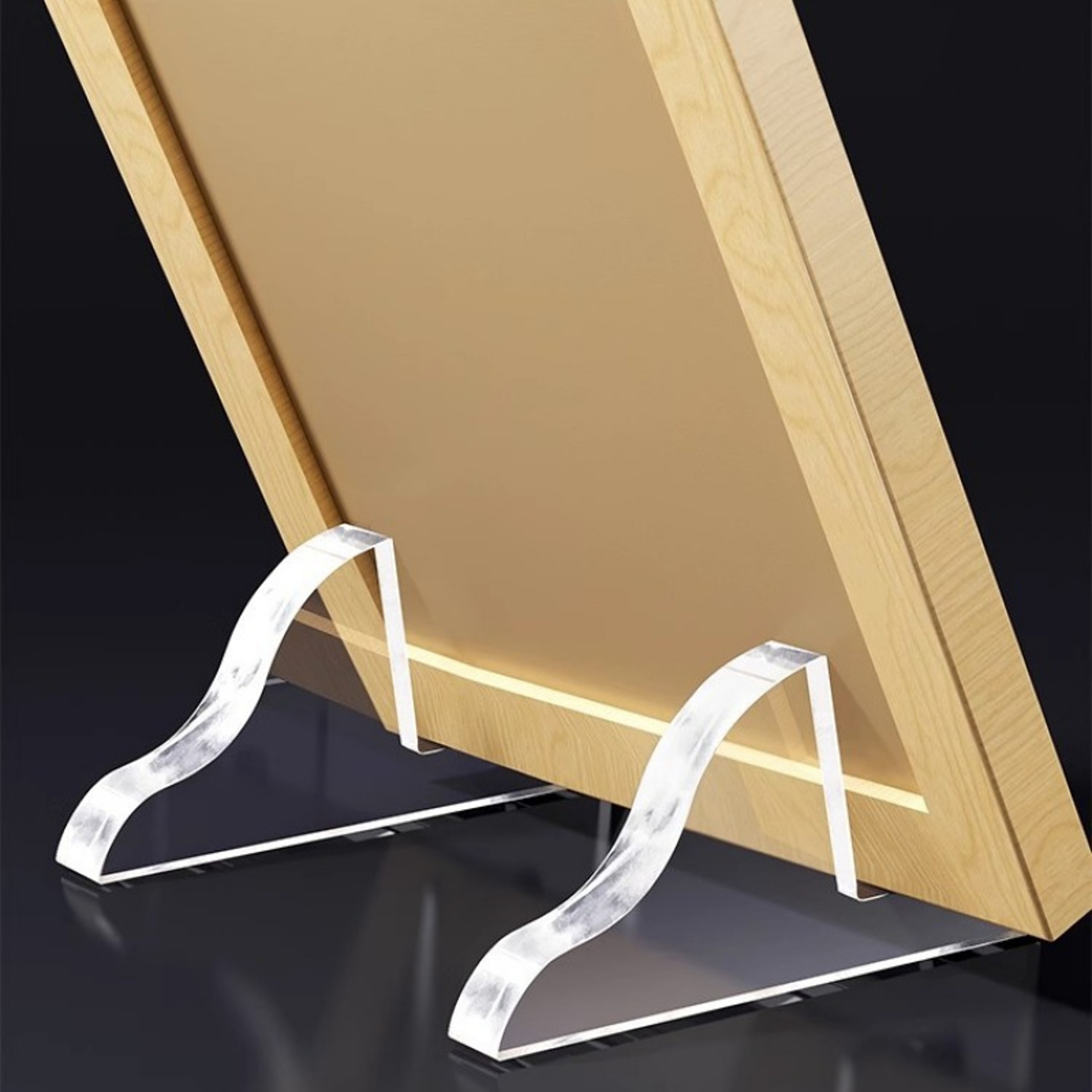 Medal Certificate Desktop Ornament, Transparent Acrylic Photo Frame Stand, Display Cabinet Base Stand – view 1