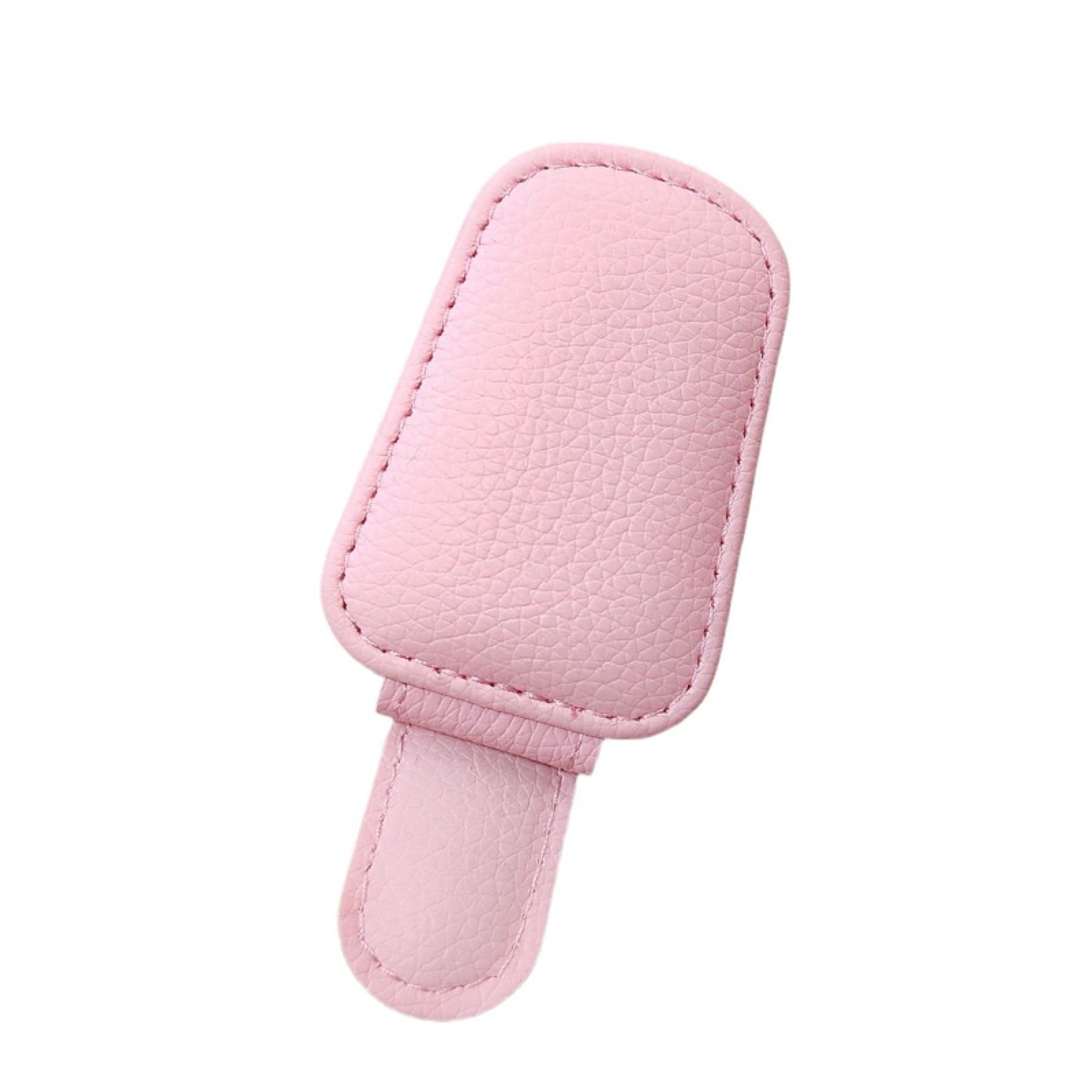 Sunglasses Glasses Clip, Multifunctional Leather Car Visor Clip Holder, Auto Sun Visor Accessory – view 7