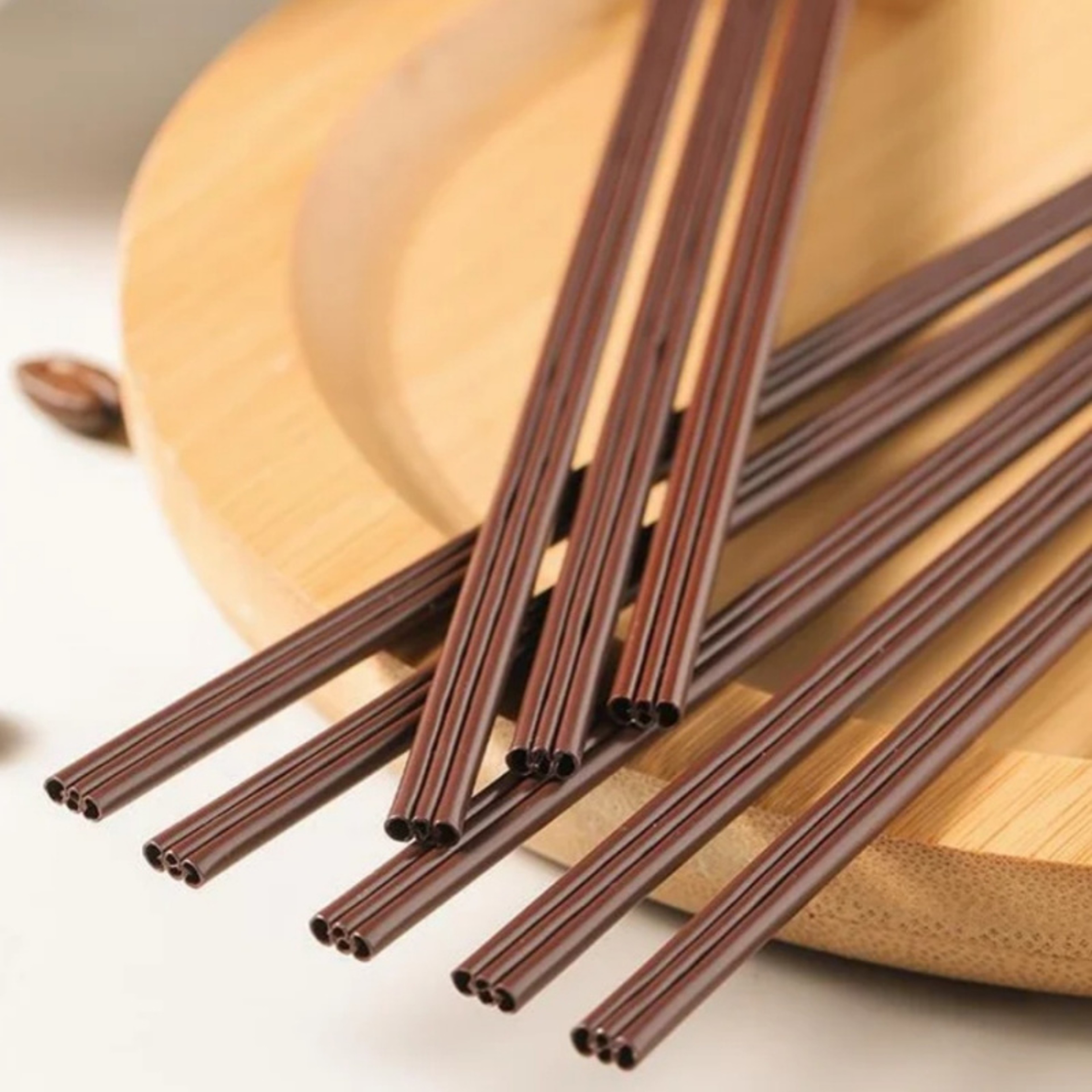 Individually Packaged Wooden Coffee Stirring Sticks, Disposable Three-Hole Straws for Hot Drinks, Cold Drinks, Juice – view 5