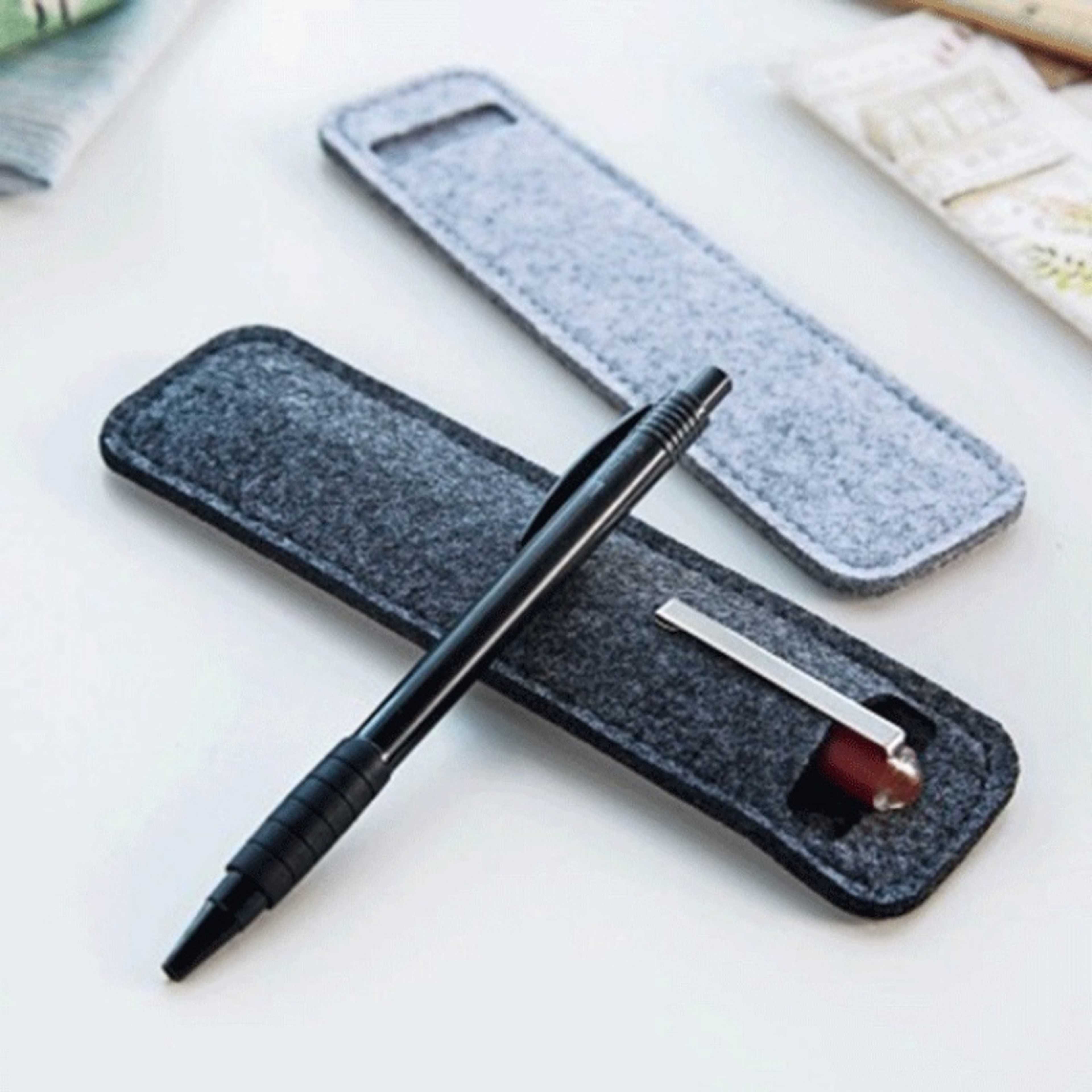 Mini Fountain Pen Bag, Fashion Pencil Sleeve, Stationery Pouch Gift – view 1
