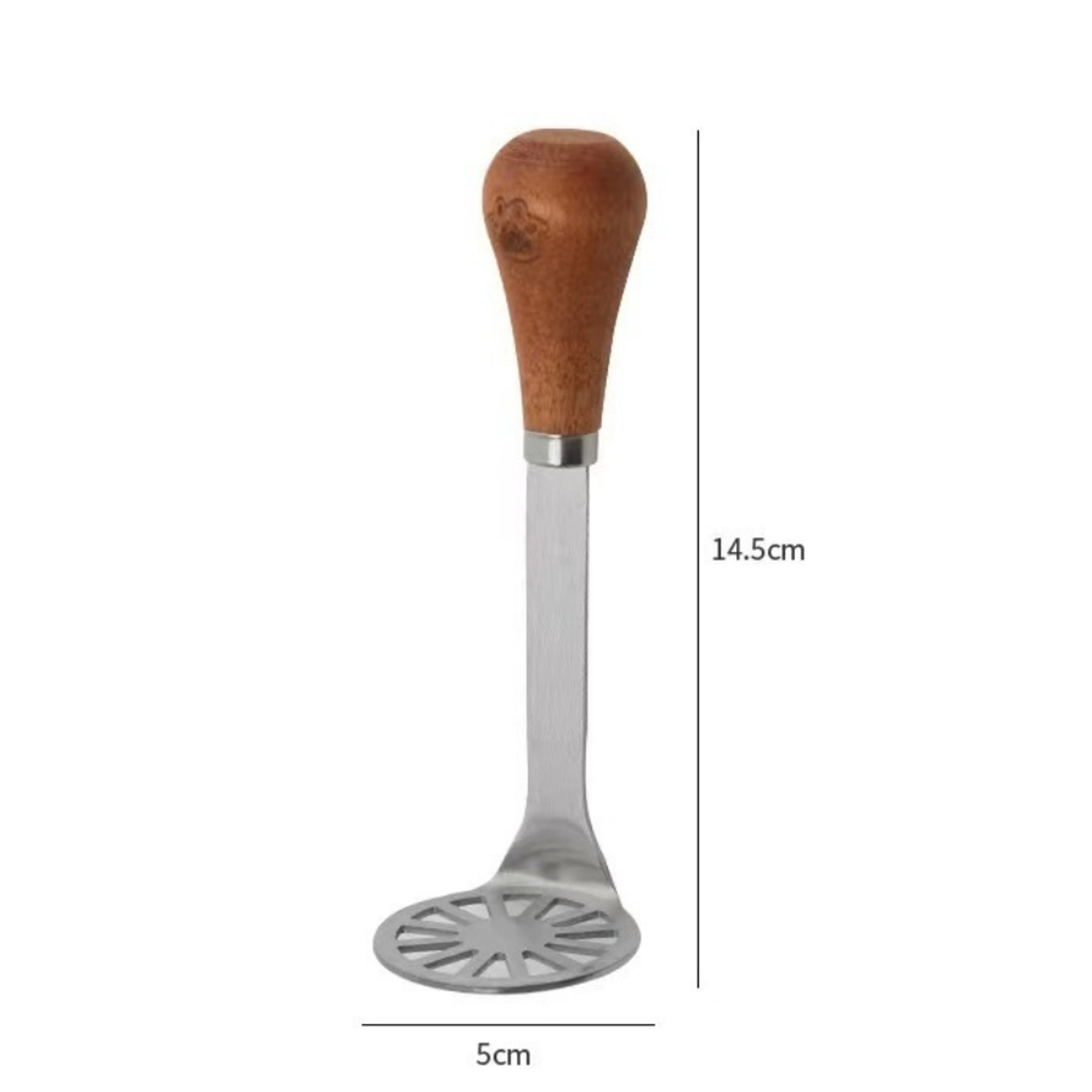 Wooden Handle Potato Masher, Stainless Steel Butter, Cheese Spatula, Fruit Masher, Kitchen Tools – view 6