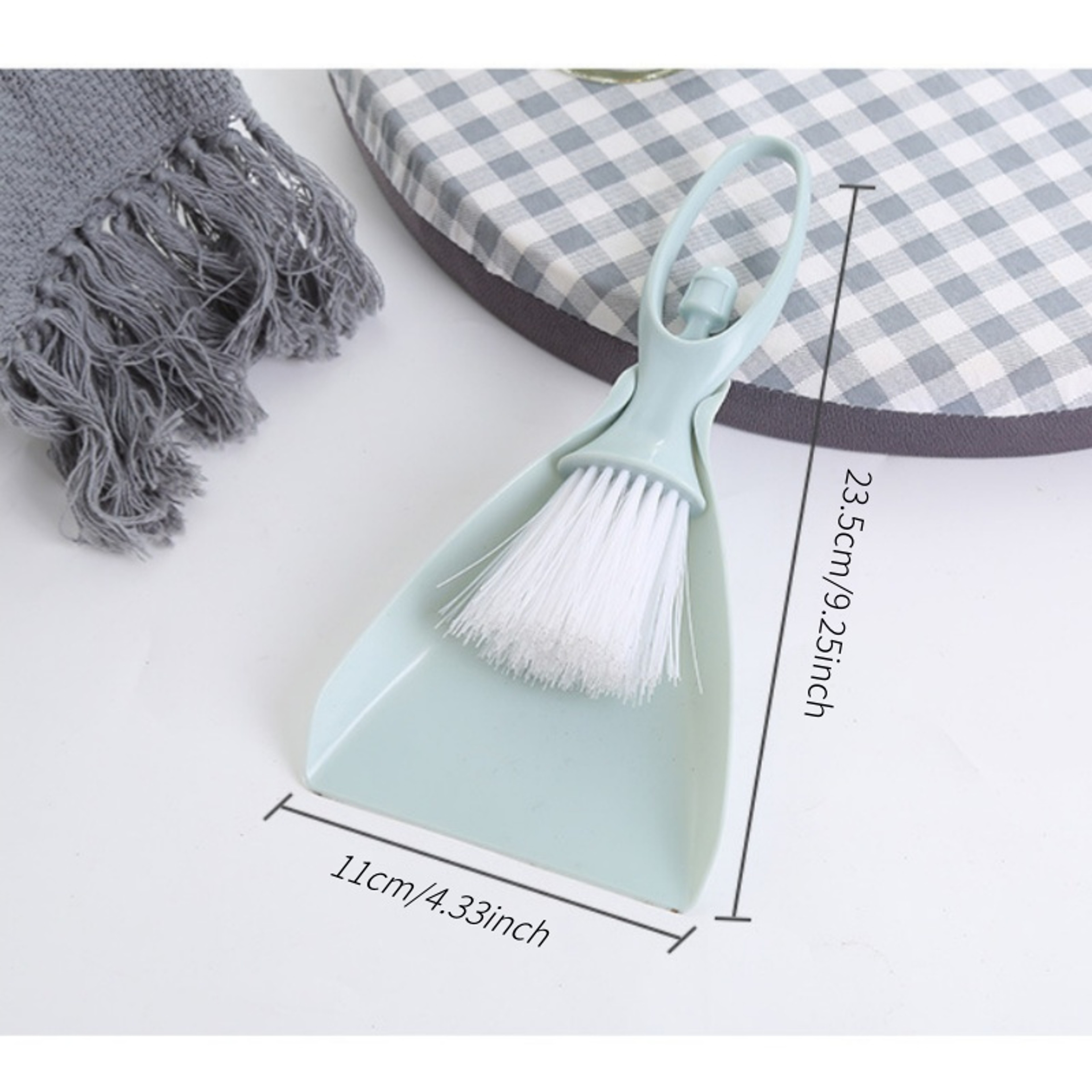 Mini Dustpan and Broom Set, Drawer and Desktop Cleaning Brush, Kitchen and Dining Table Brush – view 3