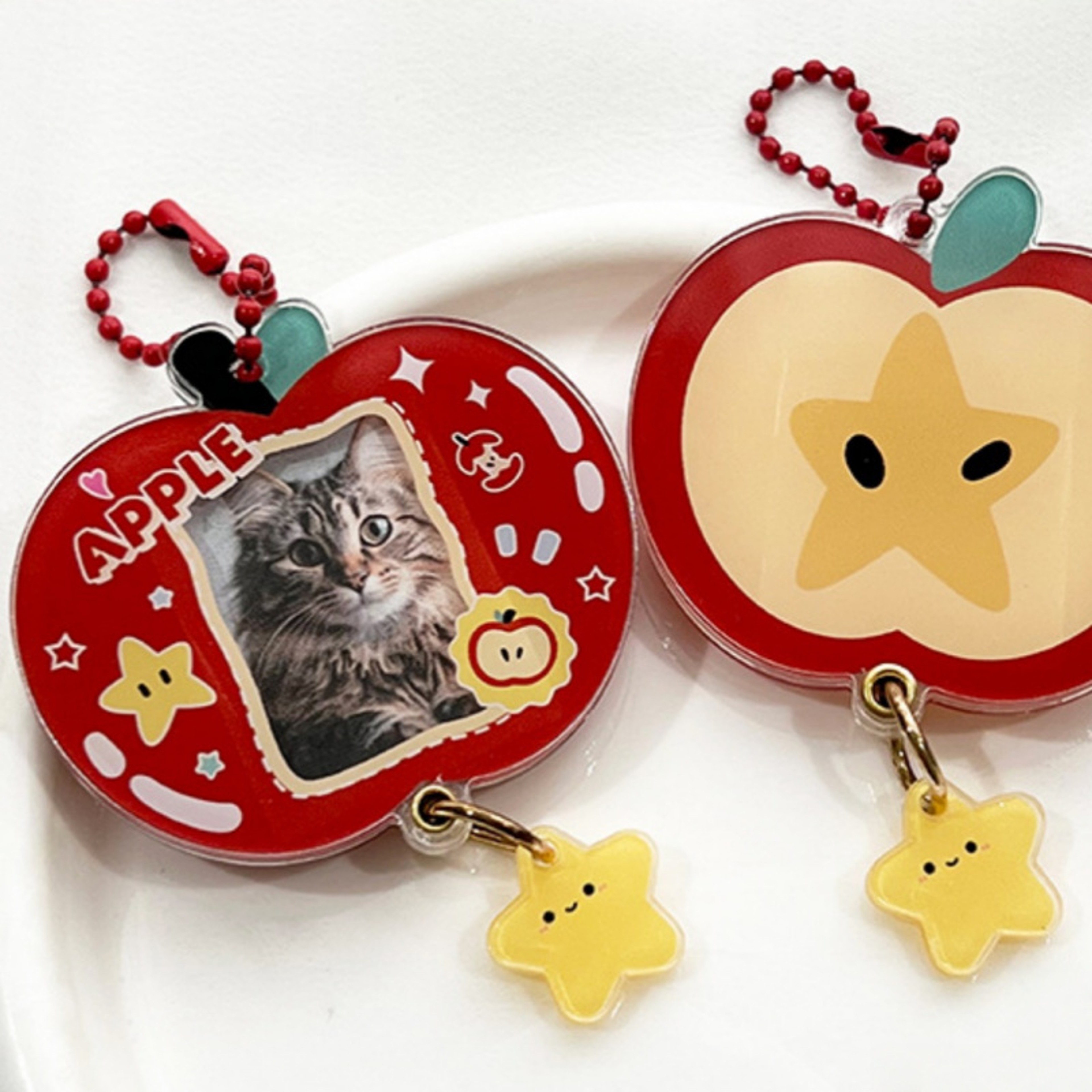 Acrylic Slide Photo Frame Pendant, Photo Storage Frame Card Holder, Bag Decoration Keychain Pendant – view 4