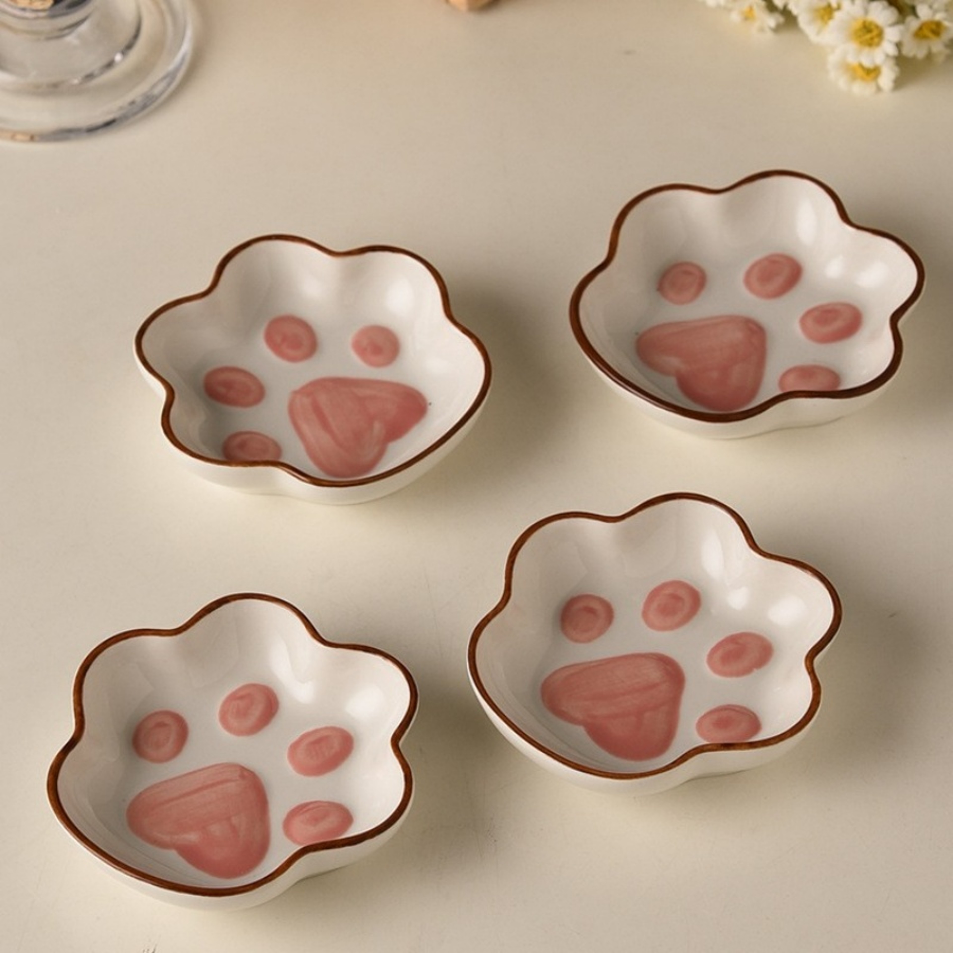 Cartoon Cat Paw Dish for Mustard, Soy Sauce, Tomato Sauce, Salad, Cute Home Dipping Plate – view 5
