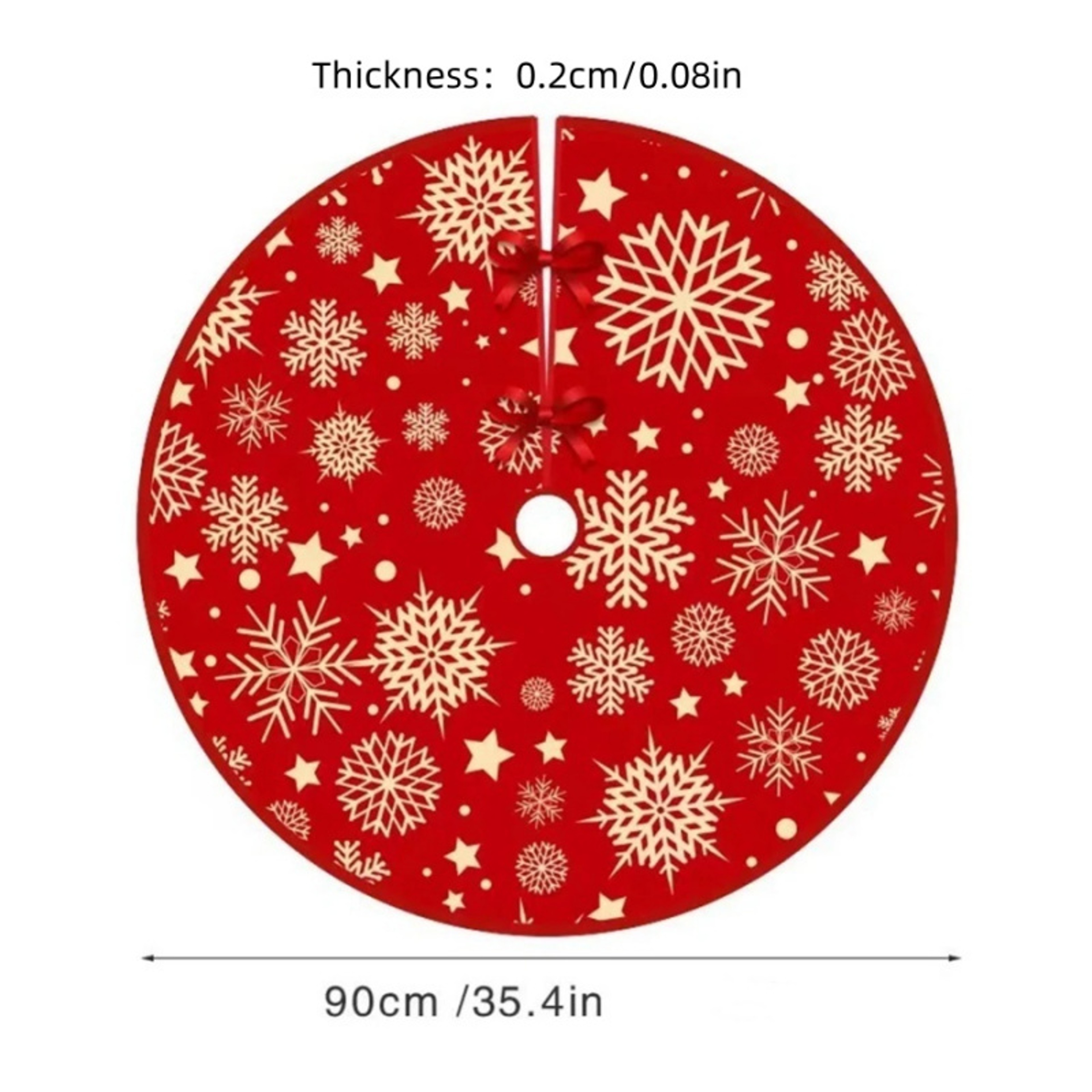 Creative Cute Christmas Tree Base Skirt, Christmas Carpet Decoration for Window and Mall, Atmosphere Holiday Skirt – view 6