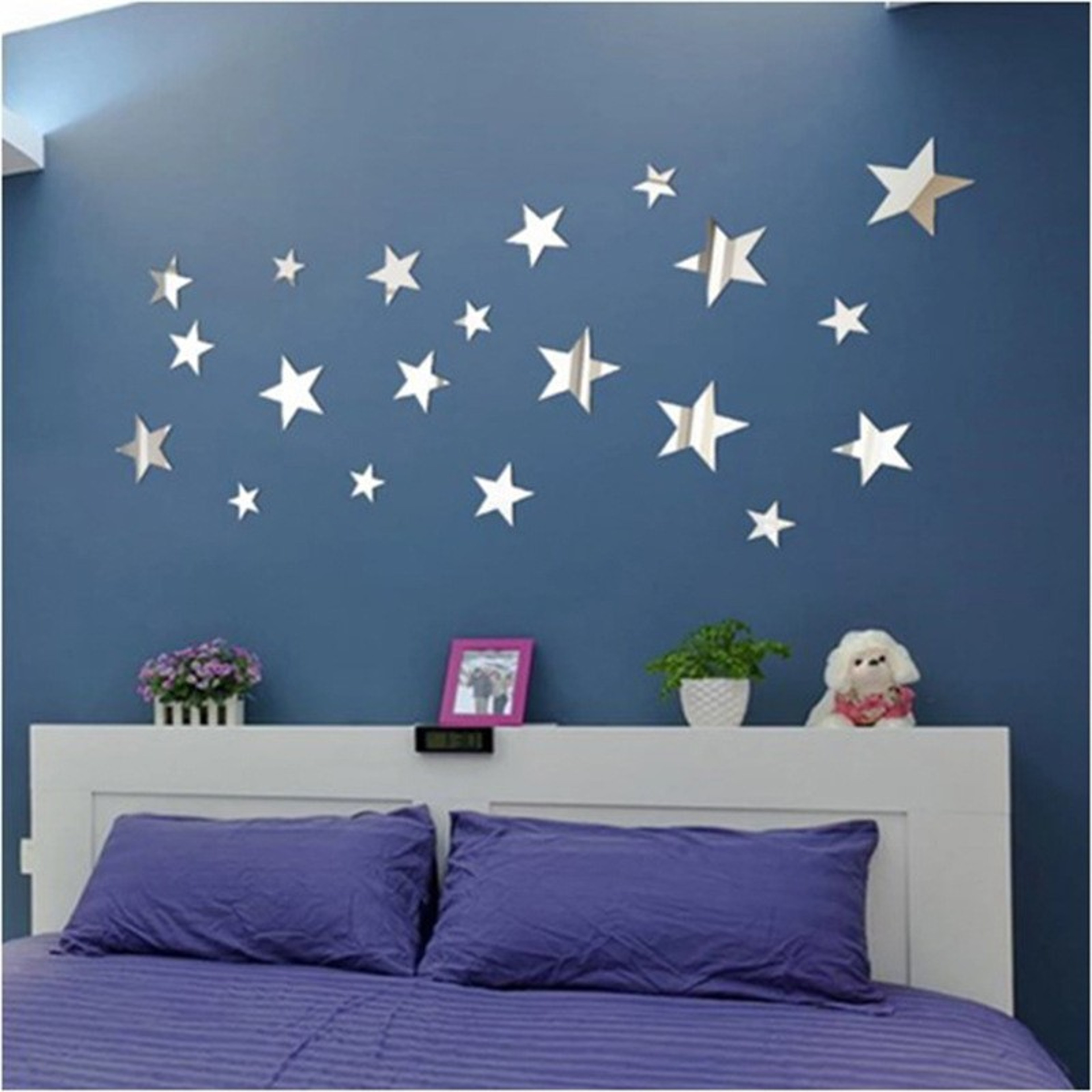 Self-Adhesive Acrylic Wall Decals, Mirror Star Wall Stickers for Office, Cafe, Restaurant, Shop Decor – view 7