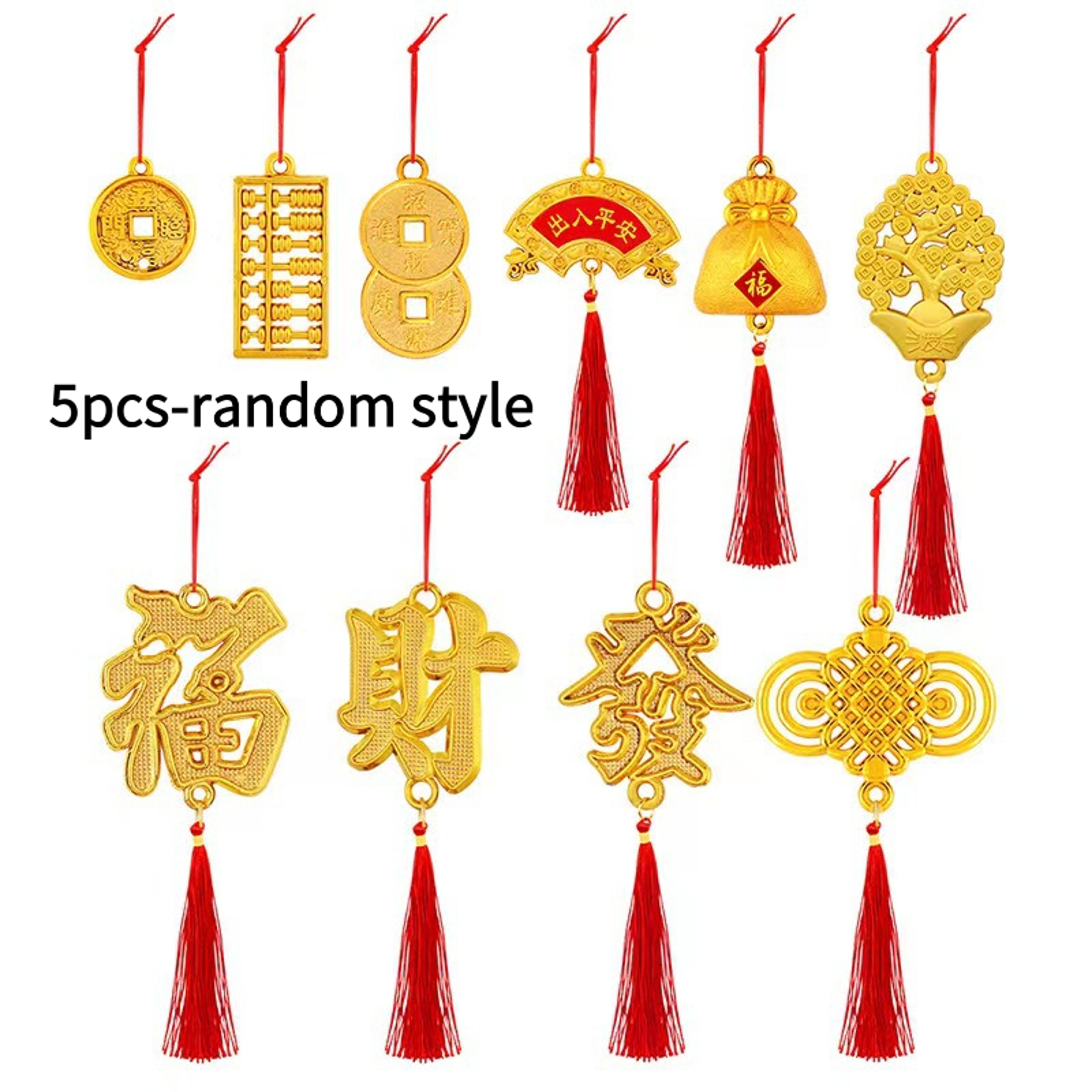 New Year Chinese Knot Small Pendant, Spring Festival Flower Bonsai Tree Hanging Decor for Home, Mall, and Company – view 7