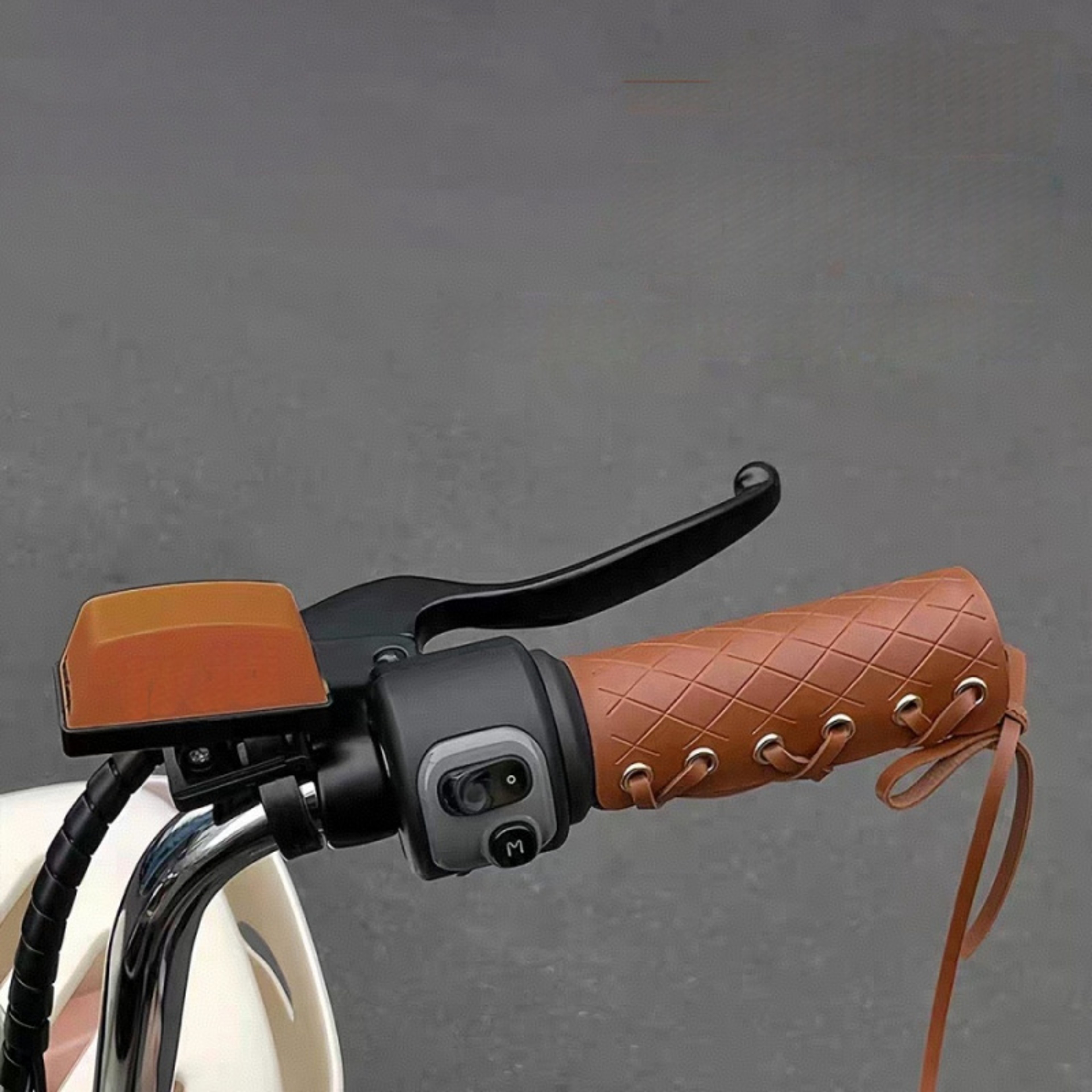 Retro Leather Handlebar Cover, Universal Motorcycle, Bicycle Brown Rope Decoration, Non-slip – view 4