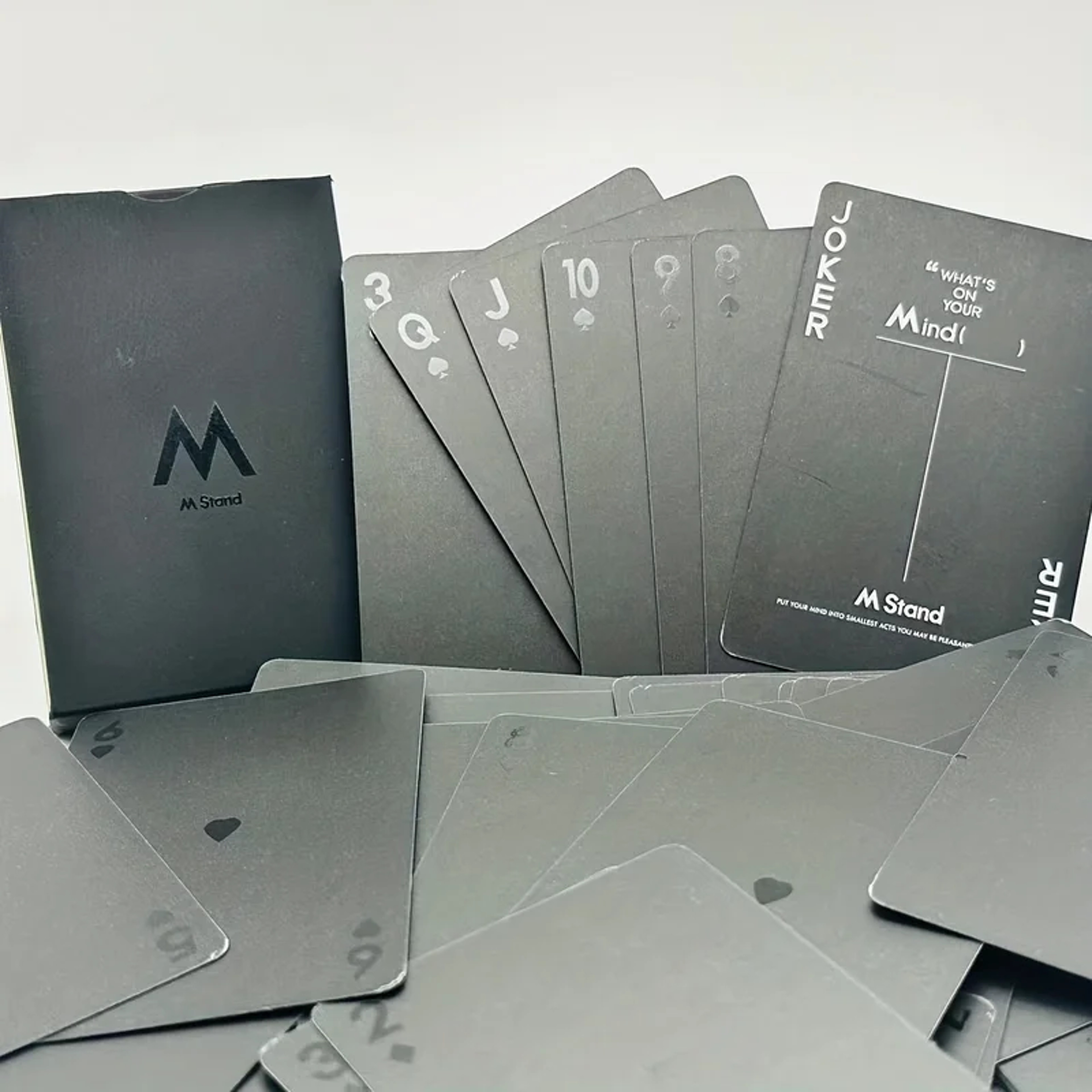 Minimalist Black Playing Cards, Wind Party Board Game for Holiday Fun – view 3