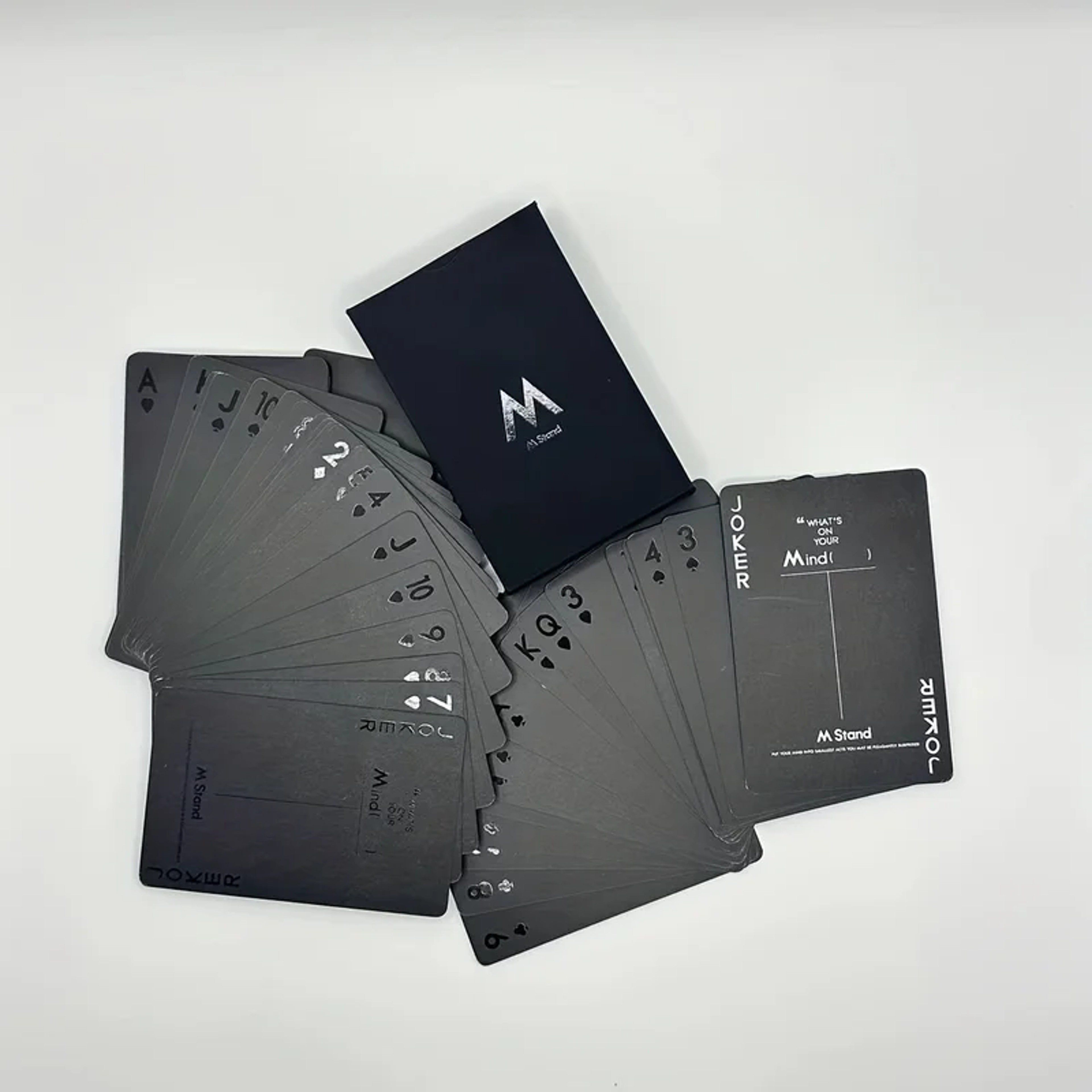 Minimalist Black Playing Cards, Wind Party Board Game for Holiday Fun – view 4