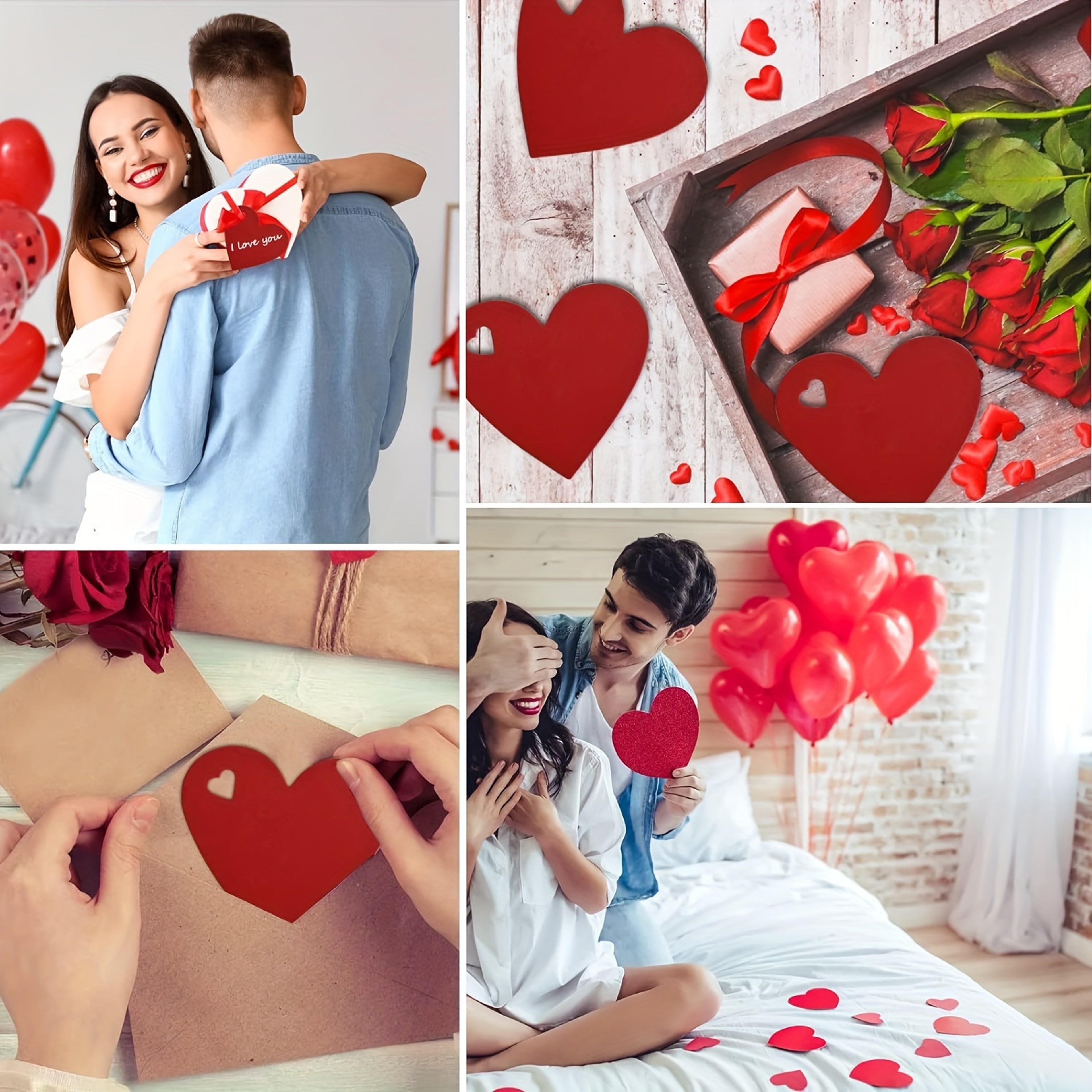 Heart Hole Tag, Valentine's Day Love Tag, Anniversary Gift Bag, Packaging Decoration – view 5