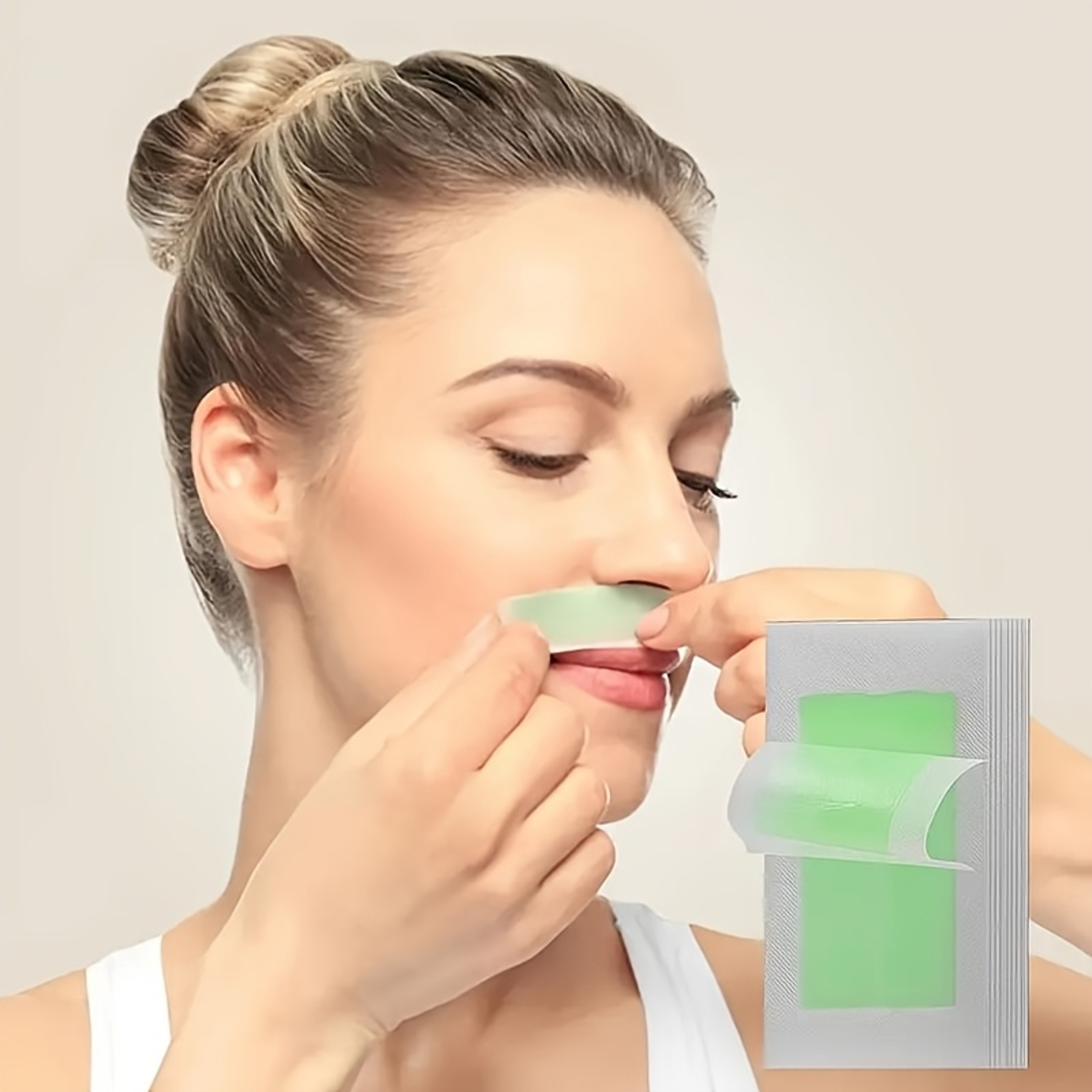 Portable Hair Removal Wax Paper, Disposable Beeswax Depilatory Paper for Facial Lip, Eyebrow, and Beard – view 6