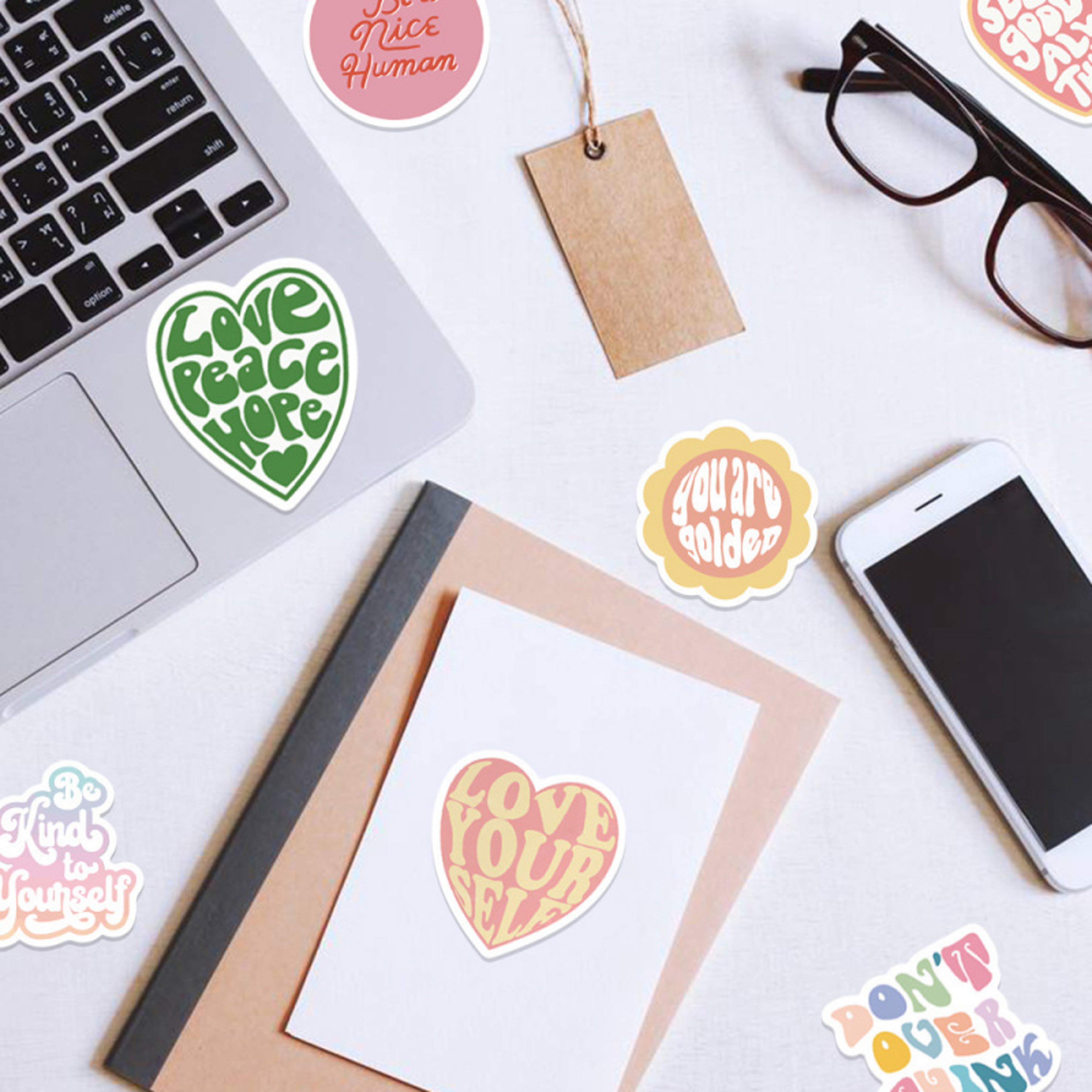 DIY Graffiti Sticker Decoration, Cartoon Pink Inspirational Statement for Journal, Luggage, Guitar – view 6