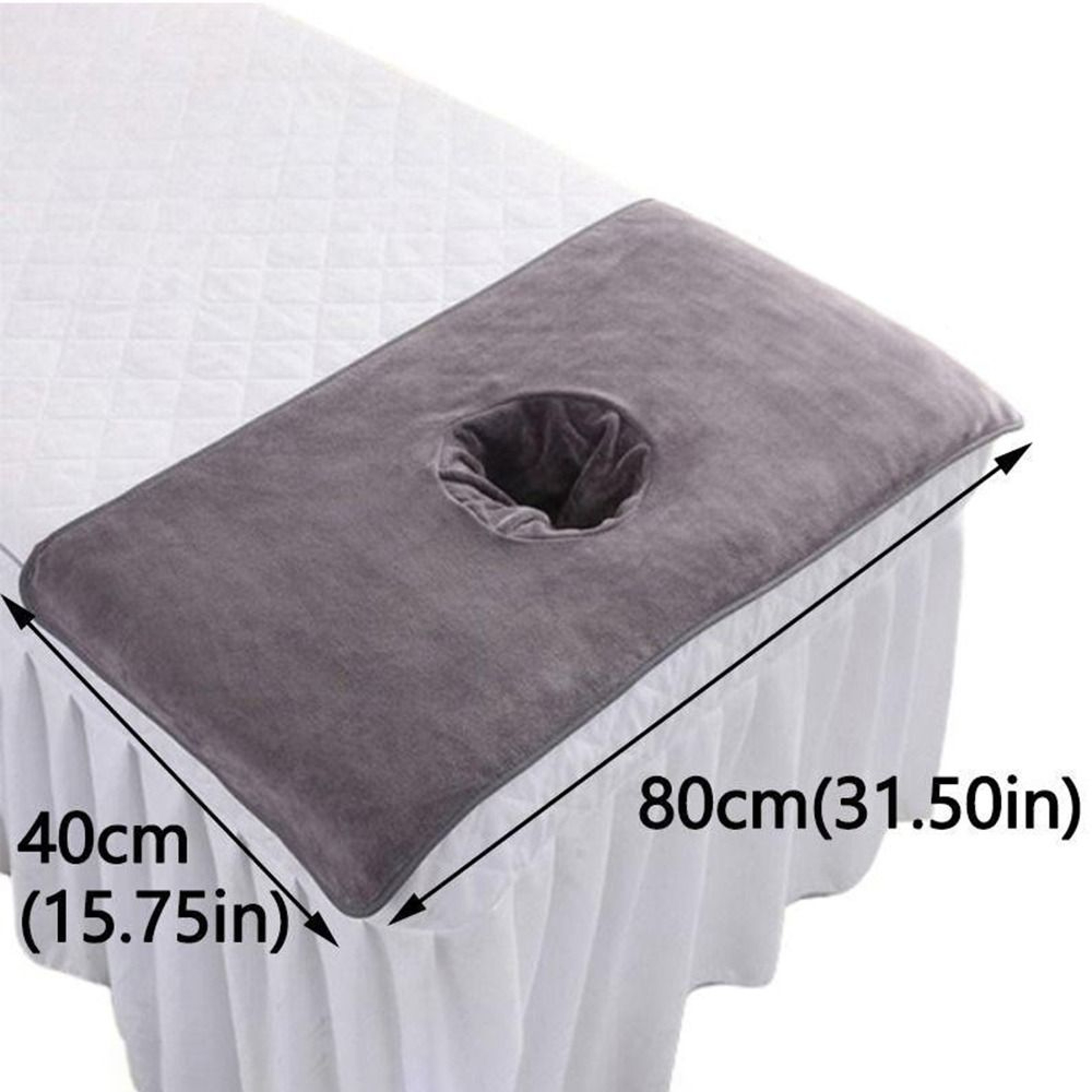 Breathable Thickened Massage Face Towel, New Soft Cotton Massage Facial Towel with Hole for Salon – view 6